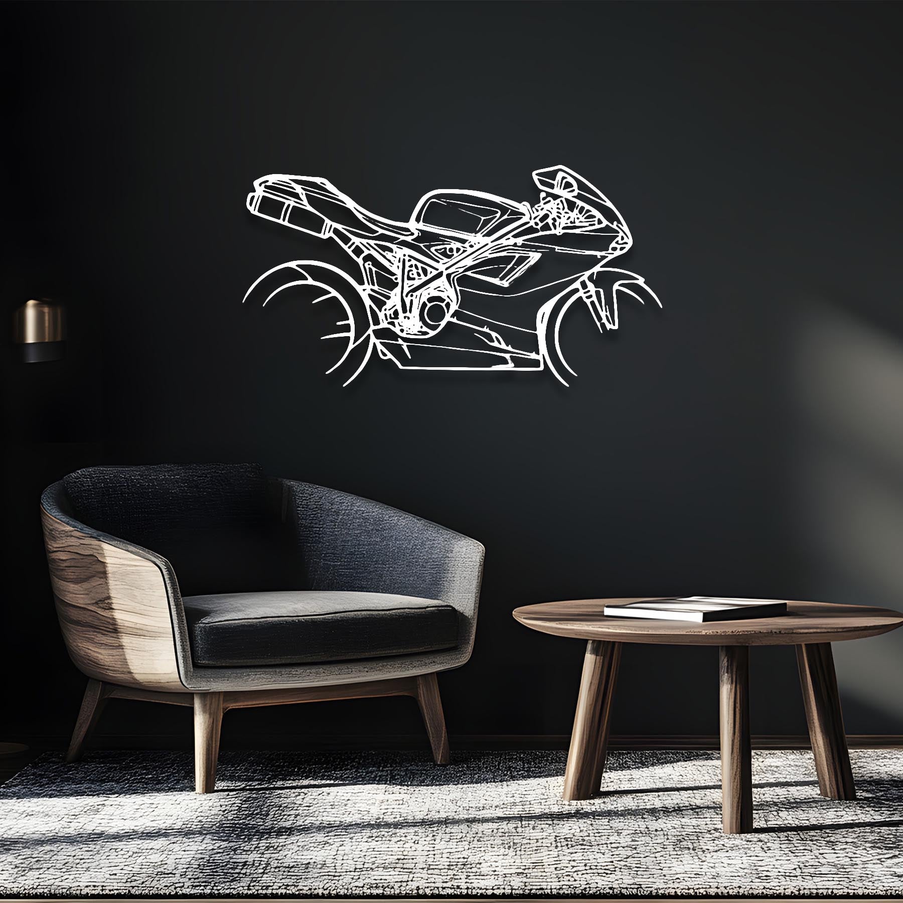 848 EVO 2013 Silhouette Metal Wall Art