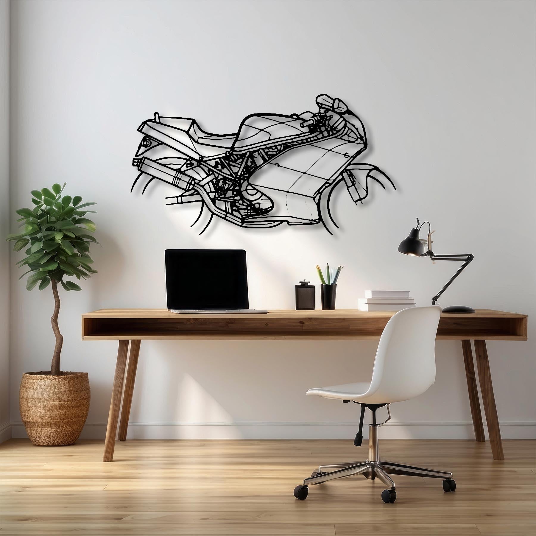 900 SS 1995 Silhouette Metal Wall Art