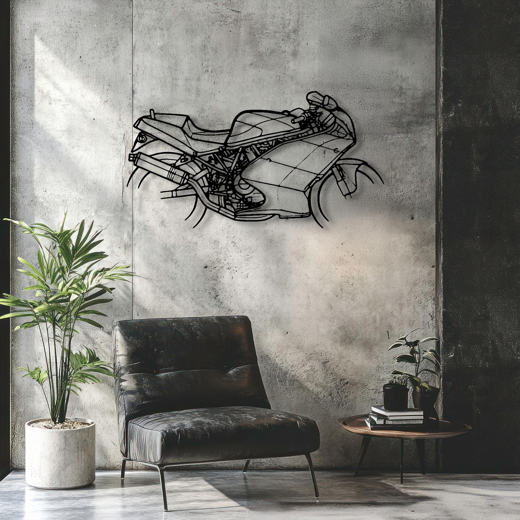 900 SS 1995 Silhouette Metal Wall Art