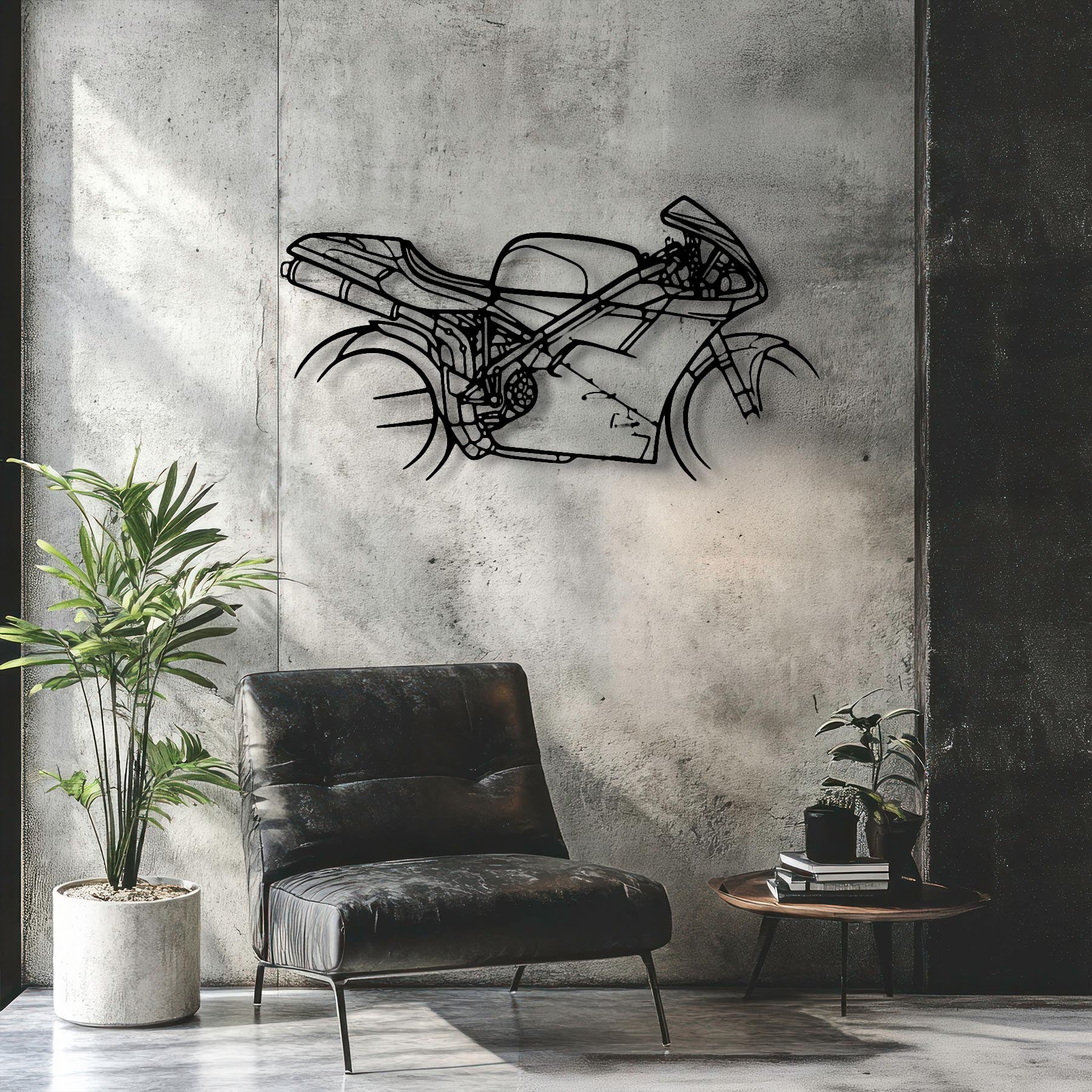 916 Strada 1995 Silhouette Metal Wall Art