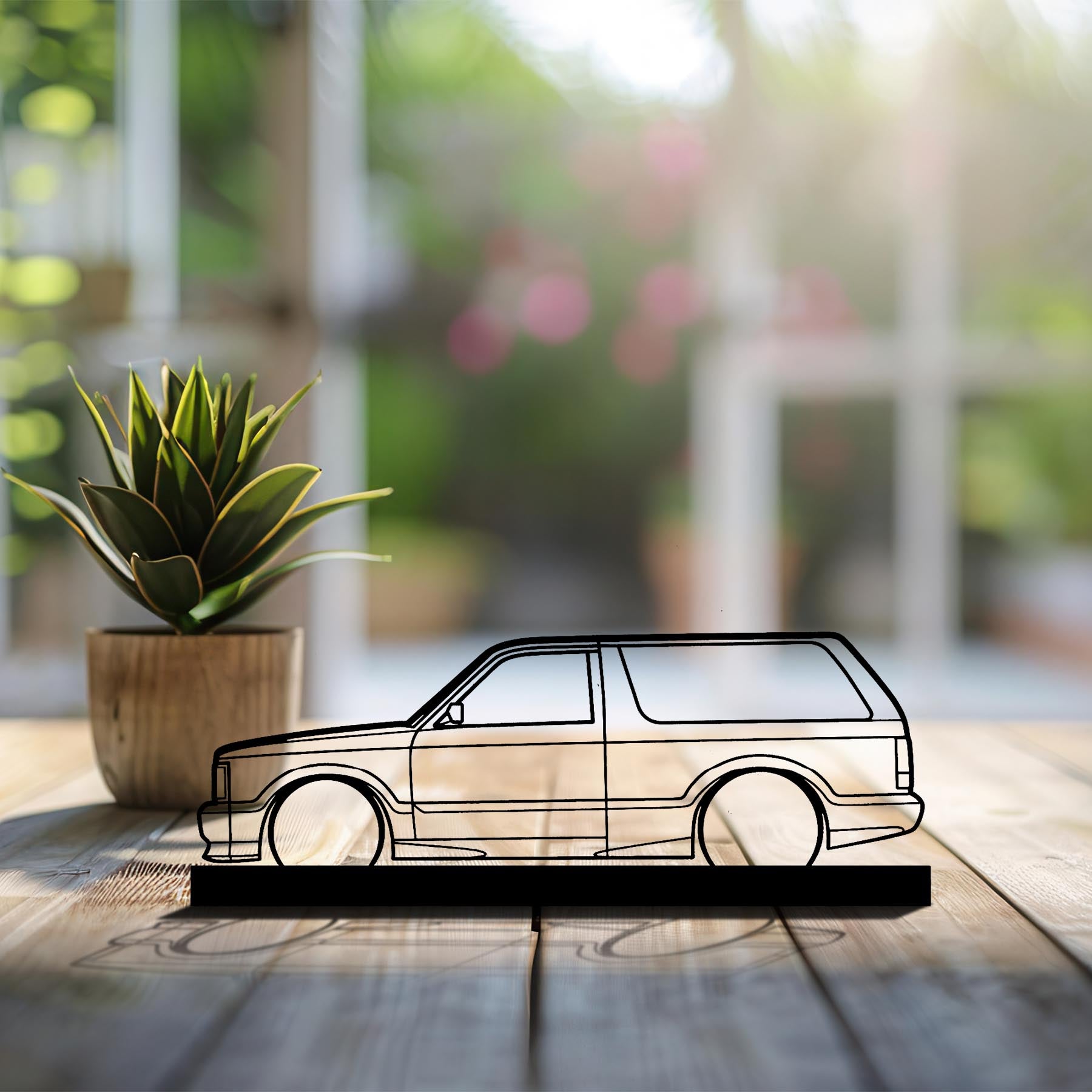 93 Typhoon Silhouette Metal Art Stand