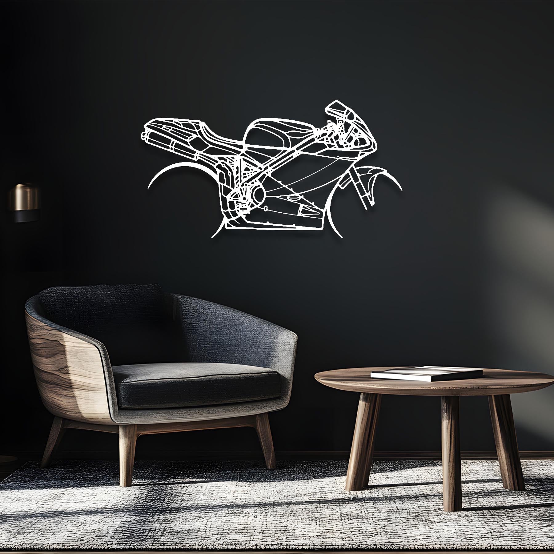 996S 2001 Silhouette Metal Wall Art