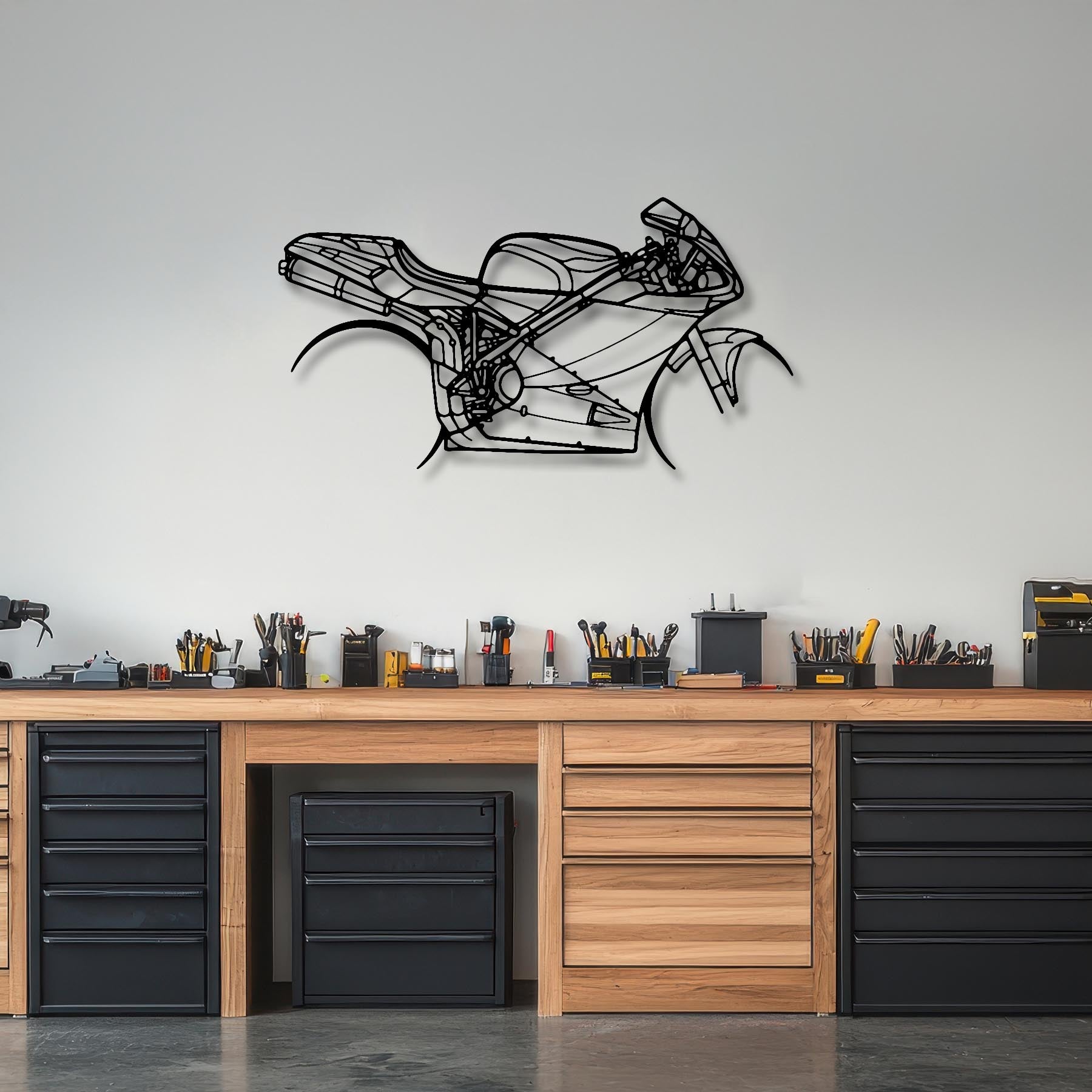 996S 2001 Silhouette Metal Wall Art