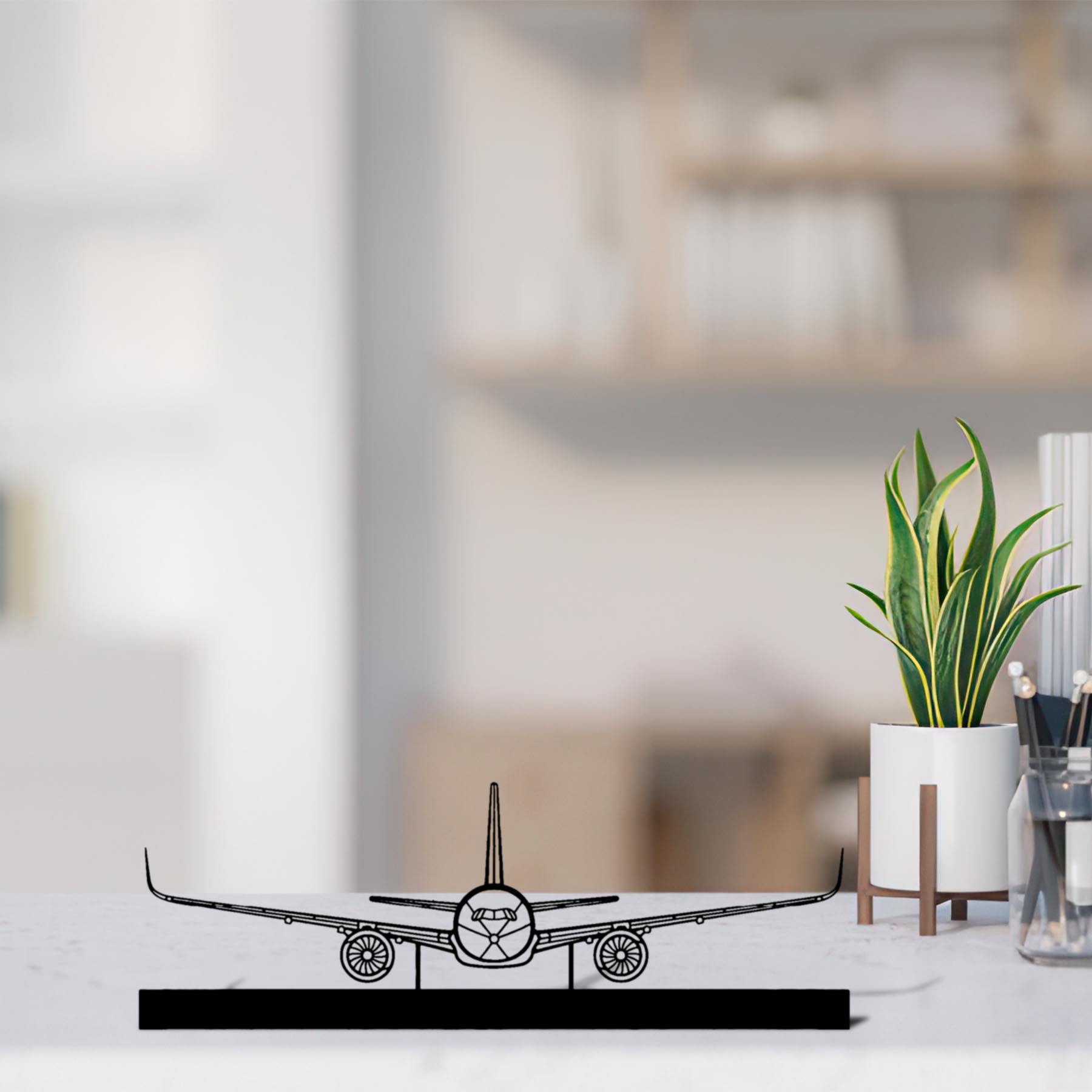 A350 Silhouette Metal Art Stand