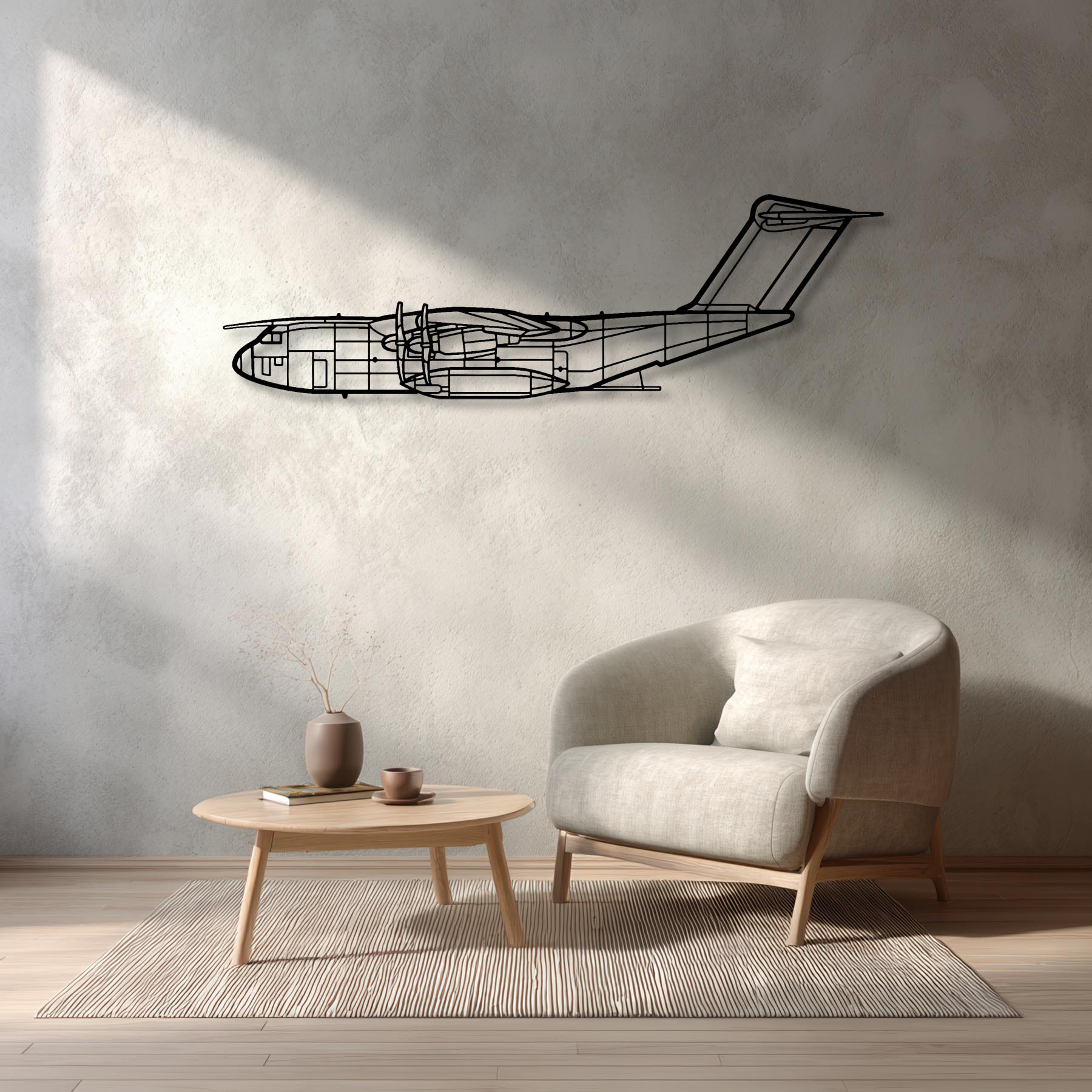 A400M Atlas Metal Aircraft Wall Art - NCP0256
