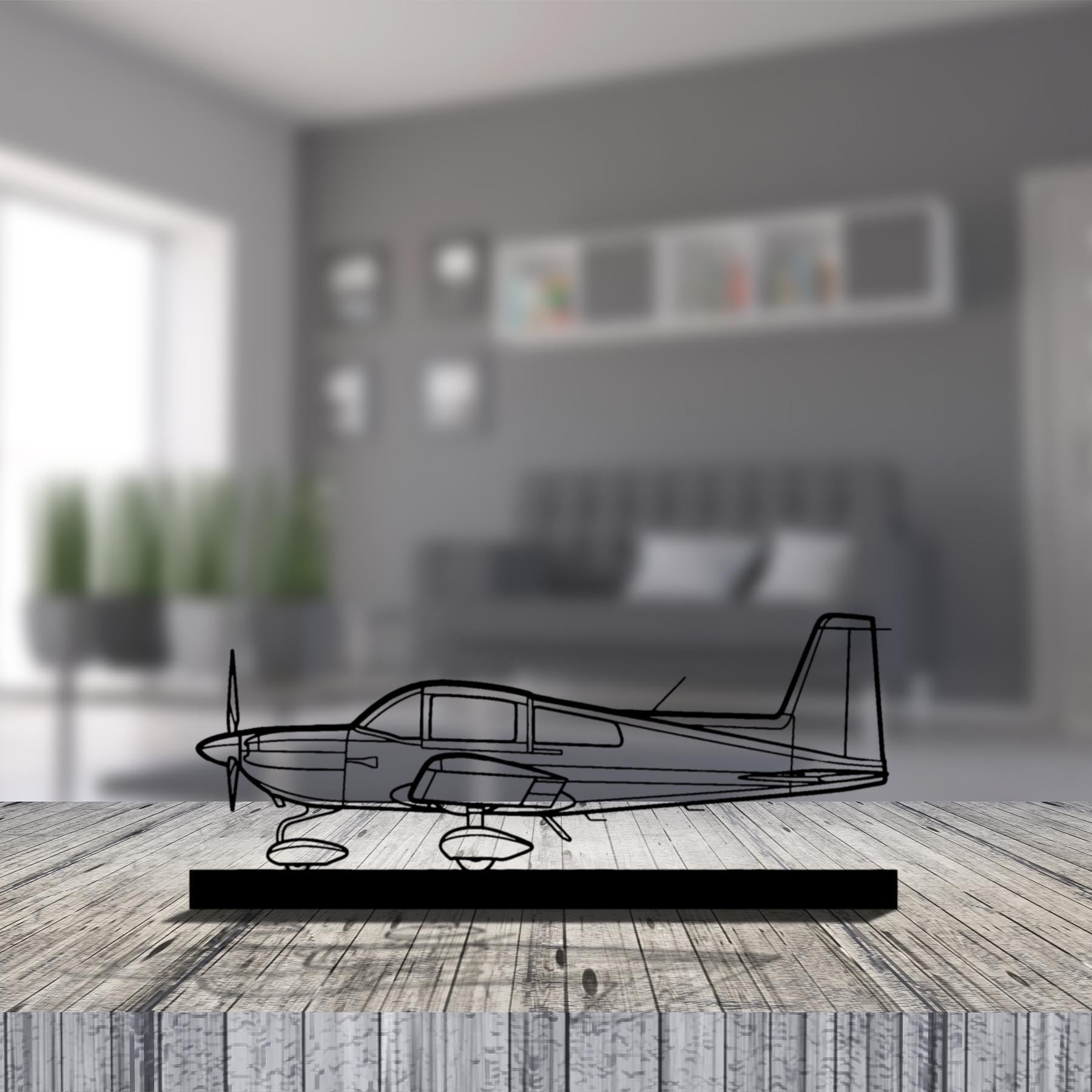 AG-5B Tiger Silhouette Metal Art Stand