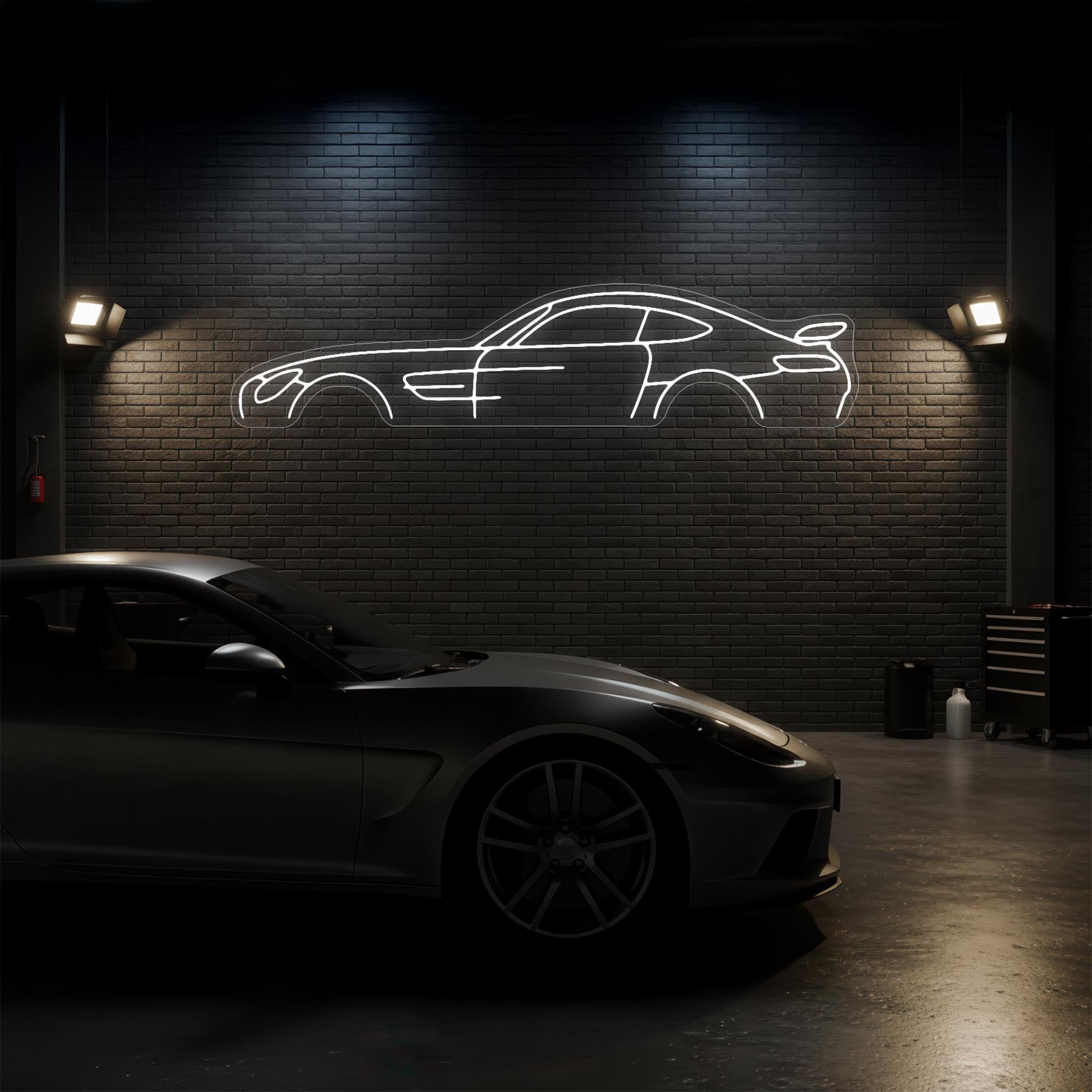 AMG GT-R Neon Silhouette
