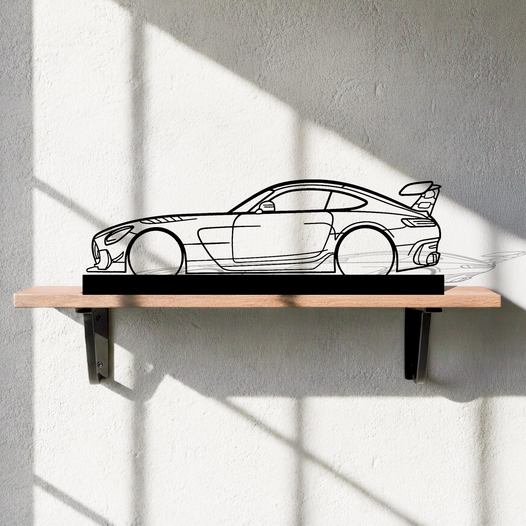 AMG GT black series Silhouette Metal Art Stand