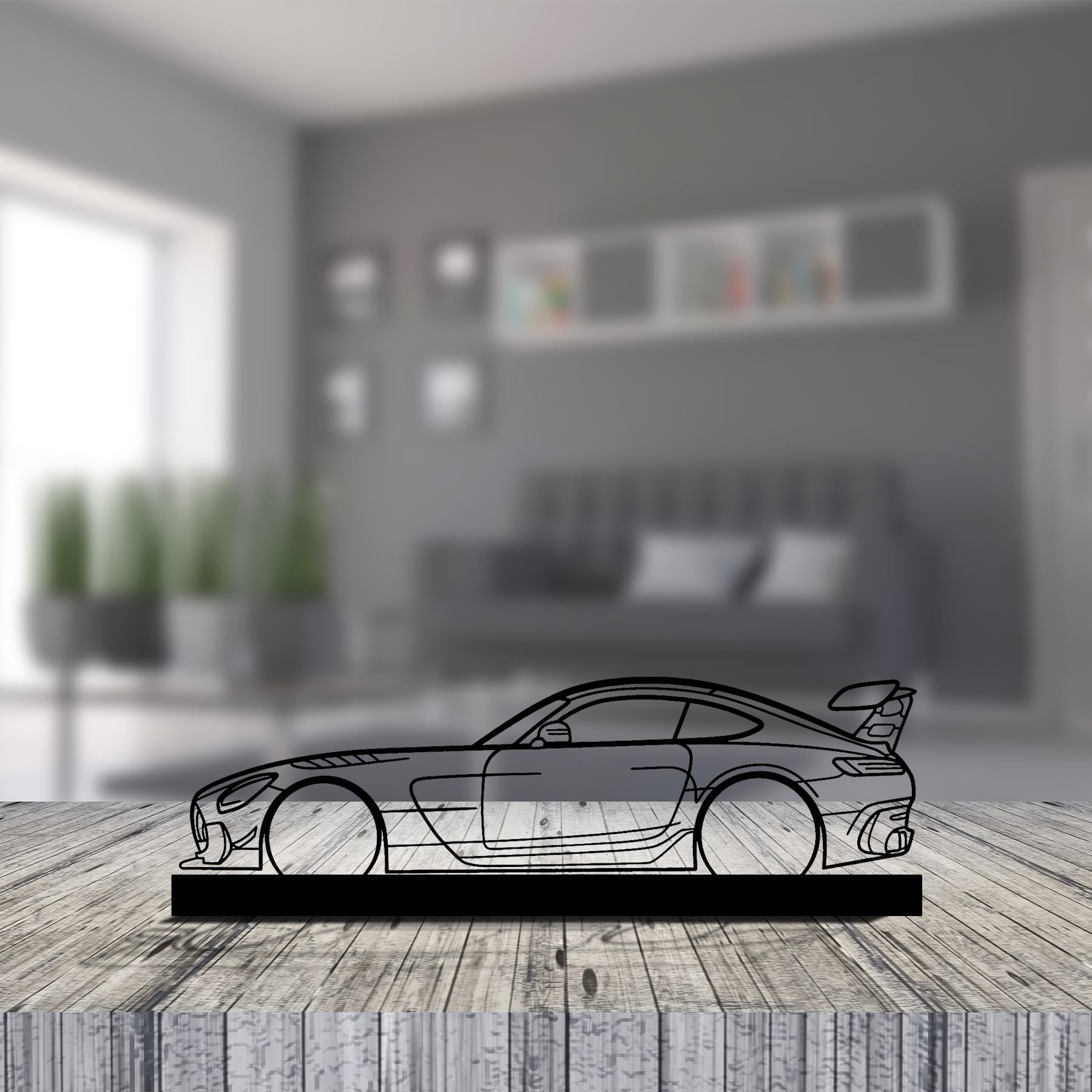 AMG GT black series Silhouette Metal Art Stand