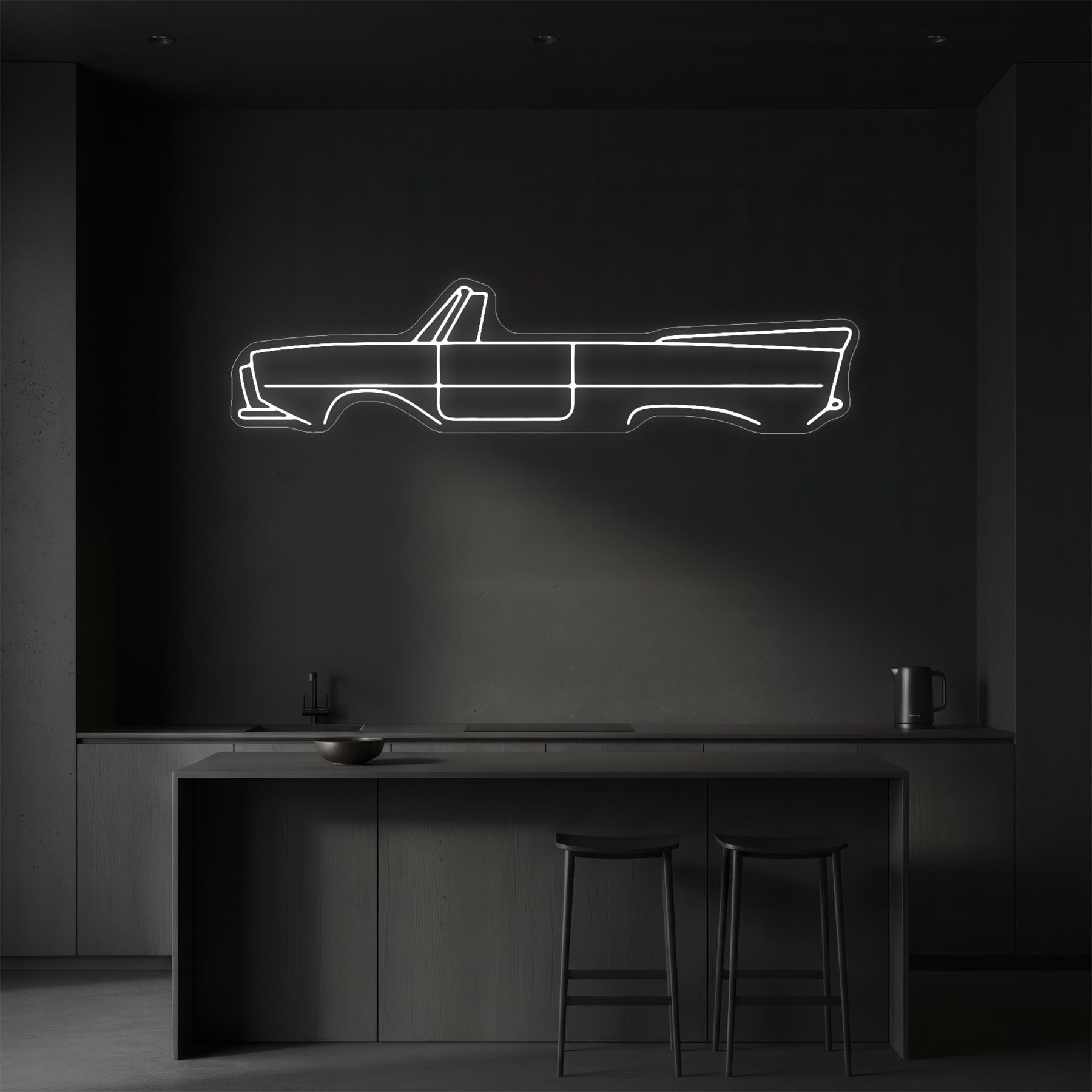 Amphicar 770 Neon Silhouette