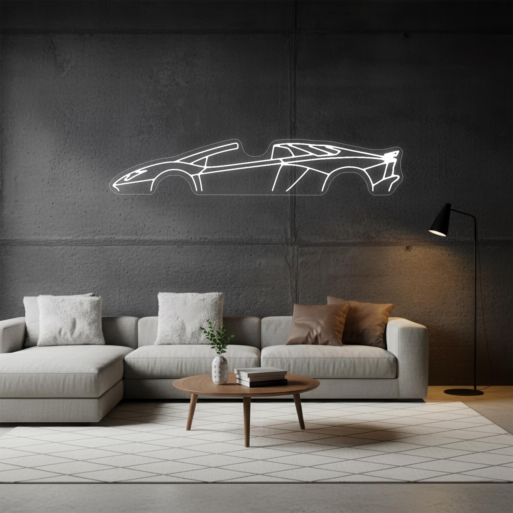 Aventador S 2019 Roadster Neon Silhouette