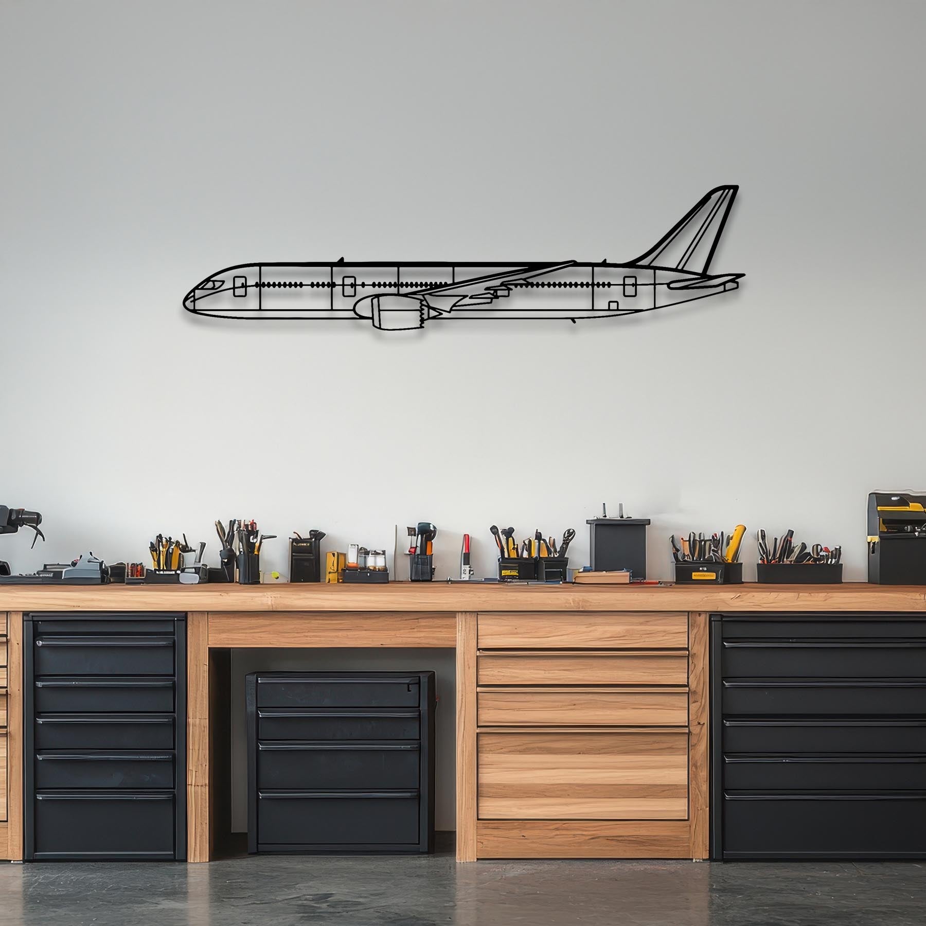 B787 Dreamliner Metal Aircraft Wall Art - NCP0032