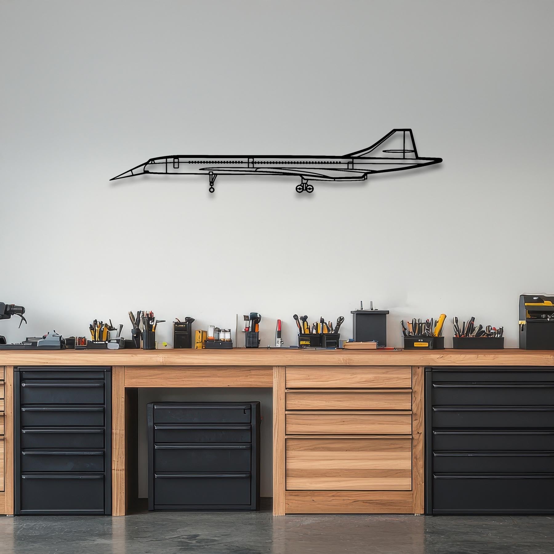 BAC Concorde Metal Aircraft Wall Art - NCP0164