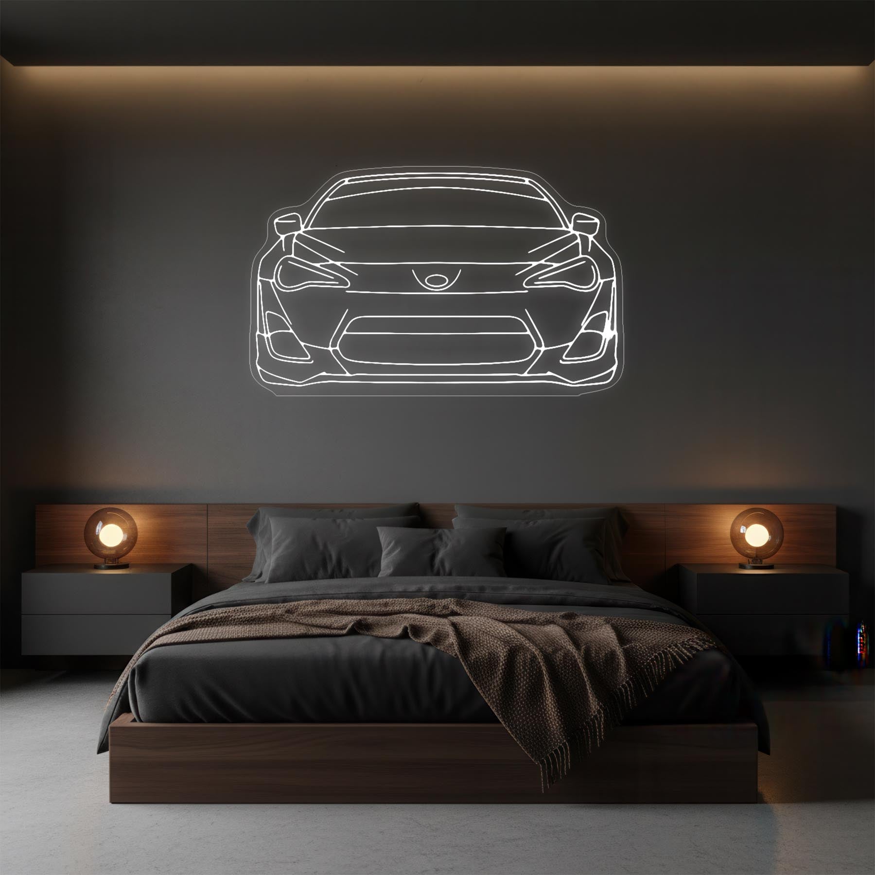 BRZ Front Neon Silhouette