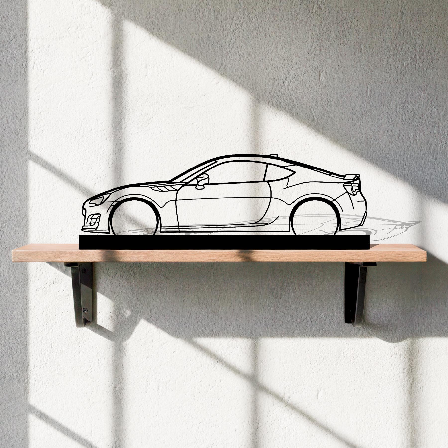 BRZ Silhouette Metal Art Stand