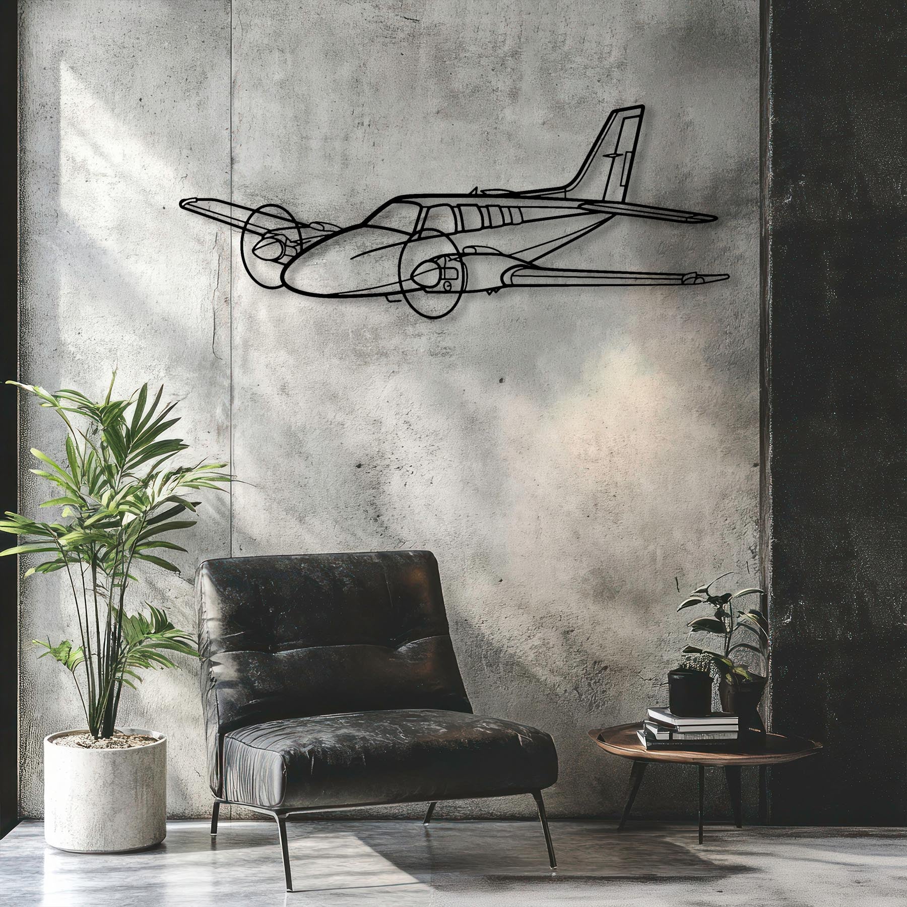 Baron 58 Metal Aircraft Wall Art - NCP0034