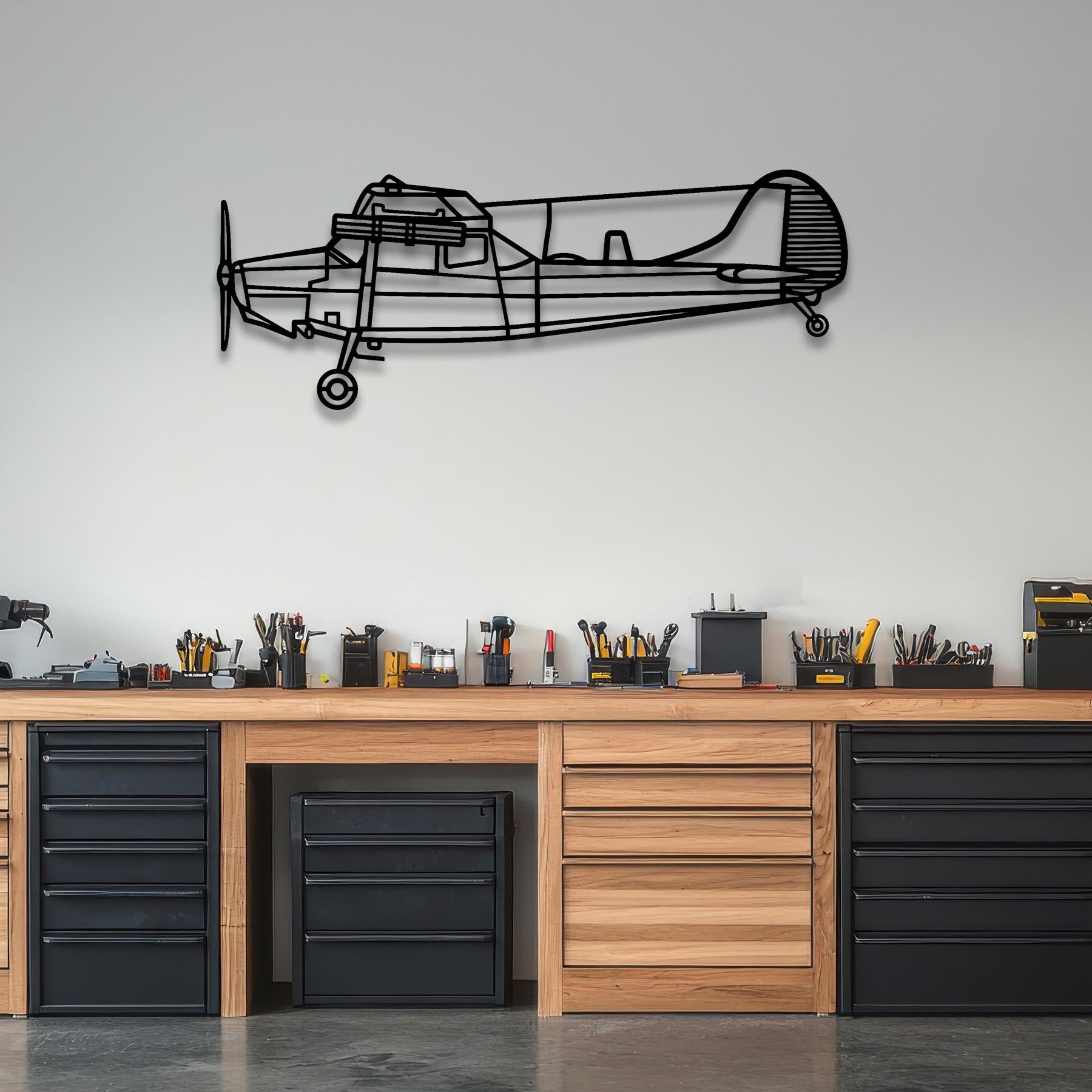 Bird Dog L-19 O1E Metal Aircraft Wall Art - NCP0524