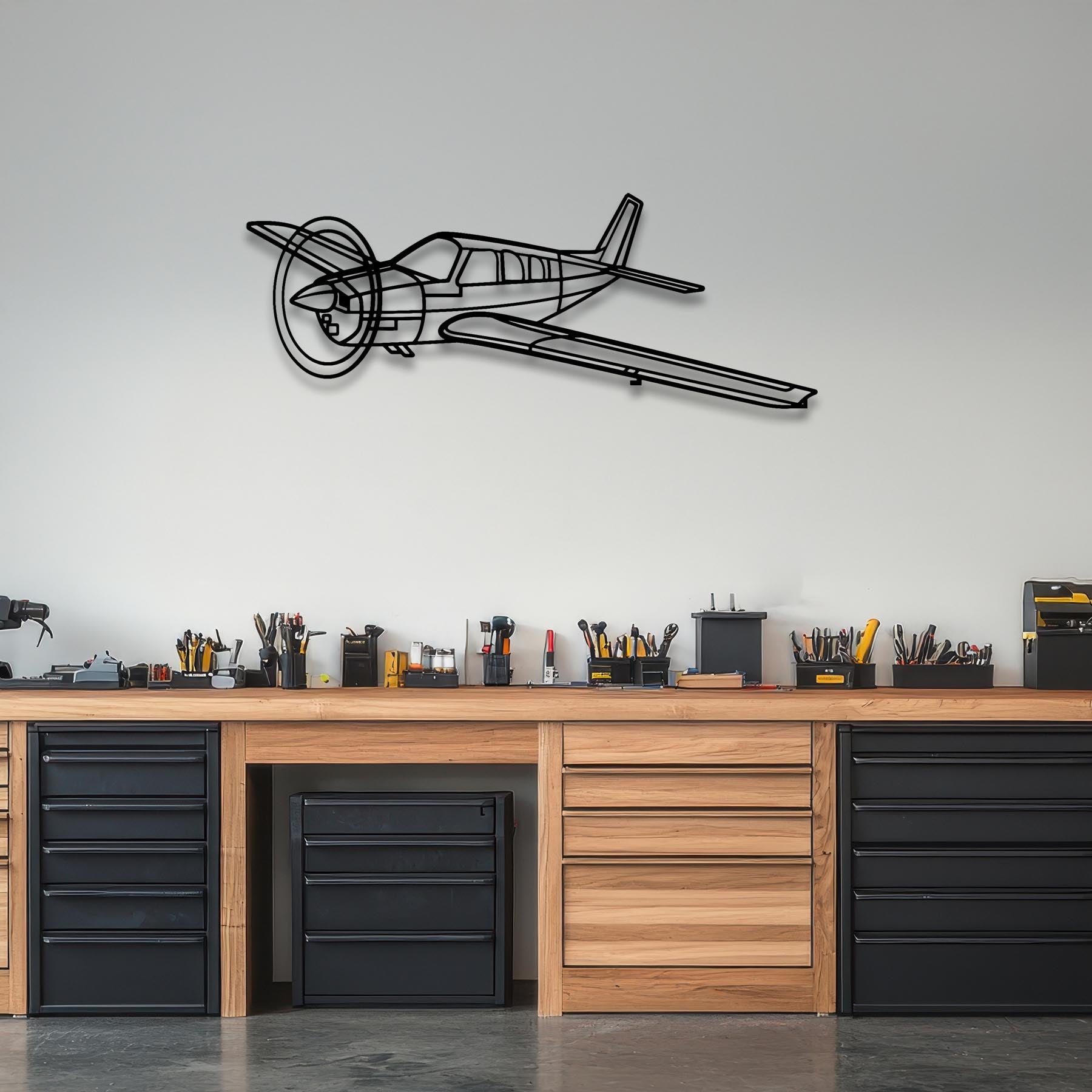 Bonanza A36 Angle Metal Aircraft Wall Art - NCP0526