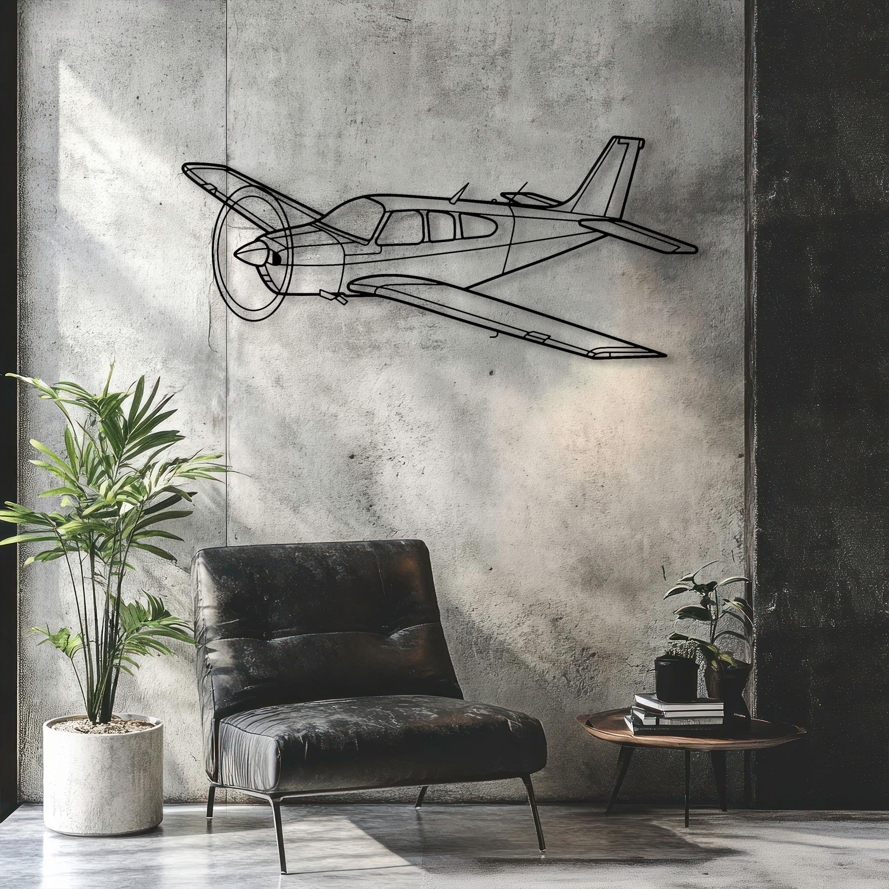 Bonanza F33C Angle Metal Aircraft Wall Art - NCP0369
