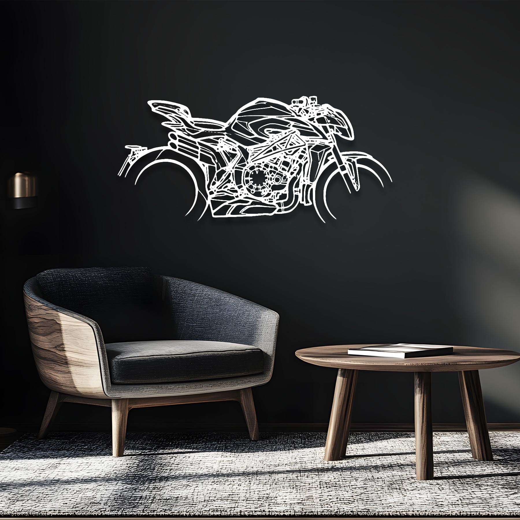 Brutale 1000 RS 2022 Silhouette Metal Wall Art