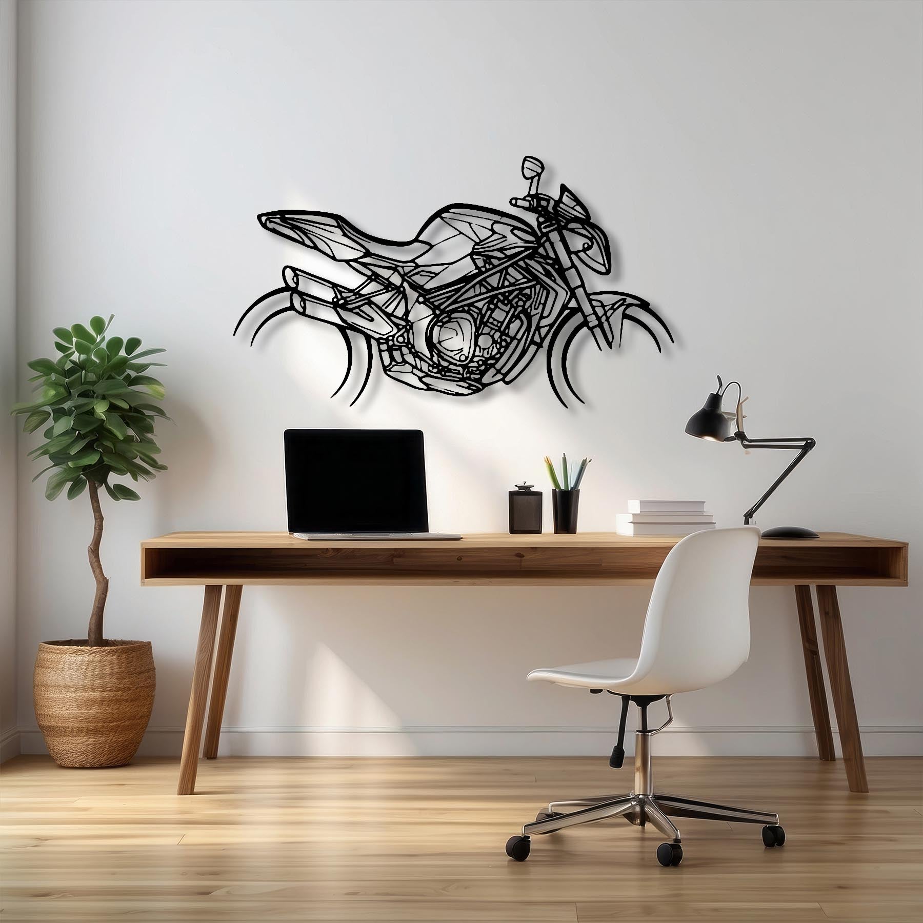 Brutale 1090 Silhouette Metal Wall Art