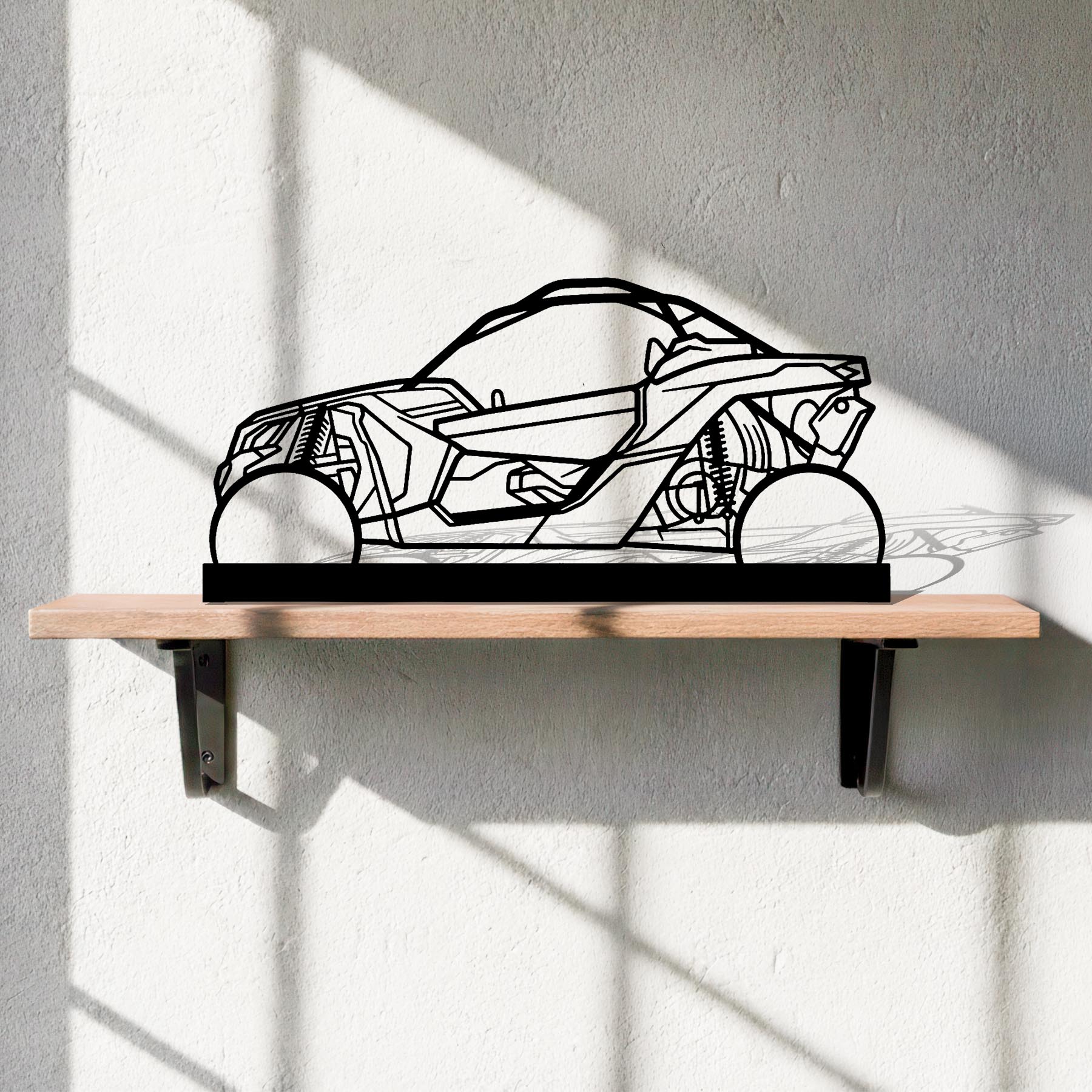 Buggy X3 Silhouette Metal Art Stand