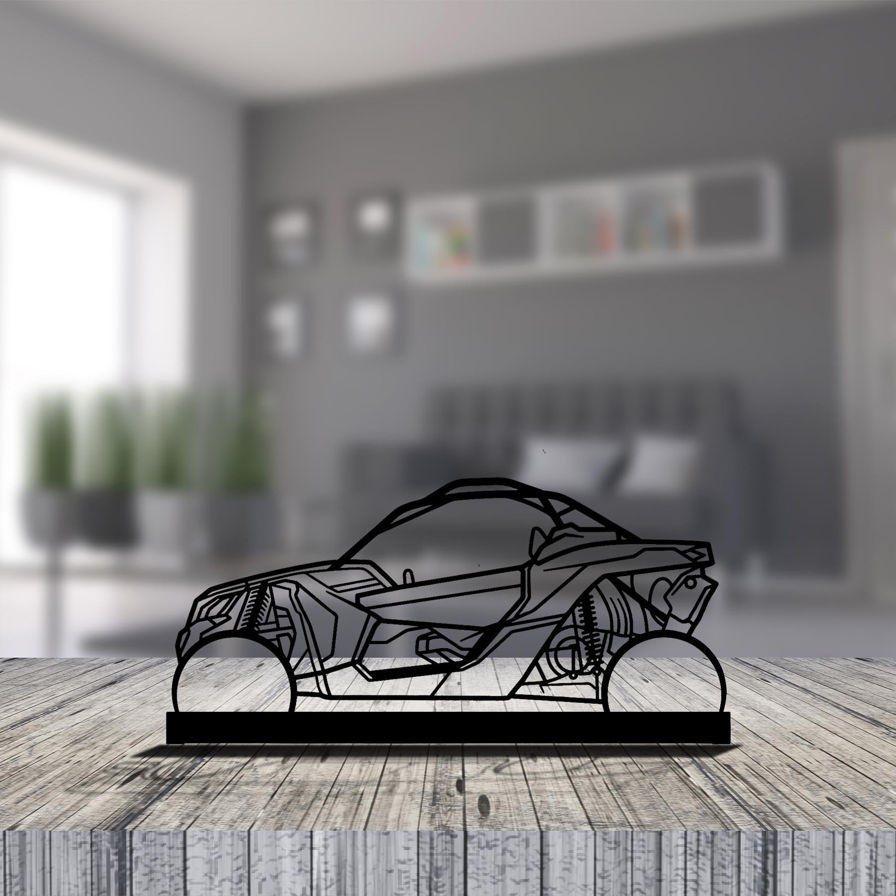 Buggy X3 Silhouette Metal Art Stand