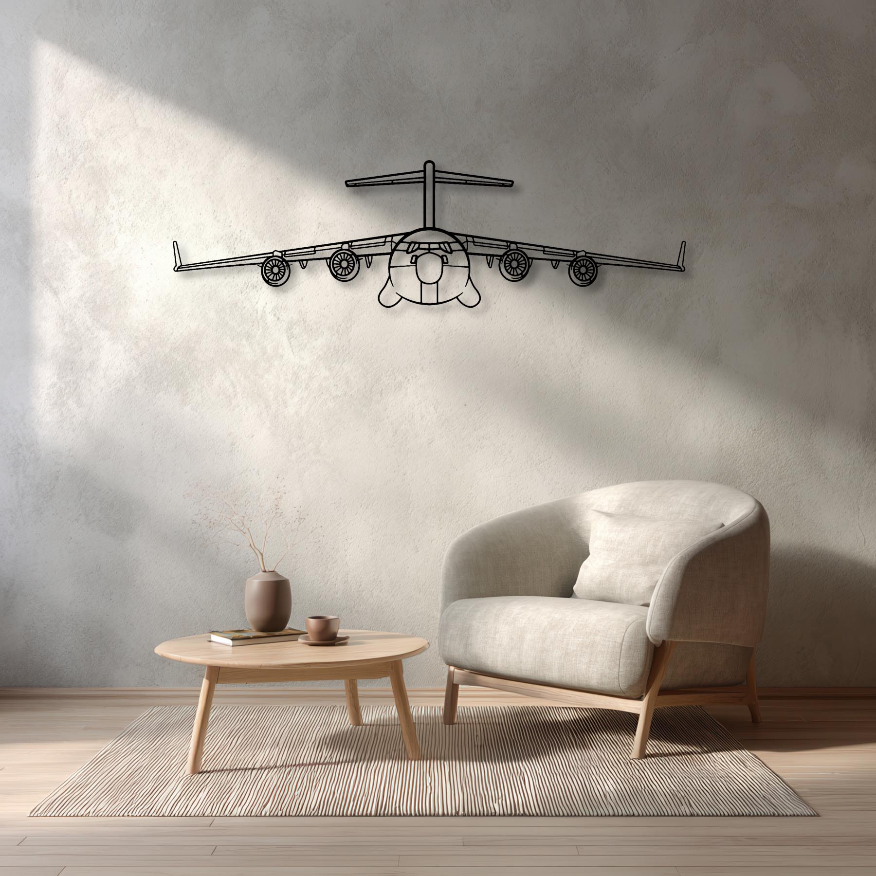 C-17 Globemaster III Metal Aircraft Wall Art - NCP0038