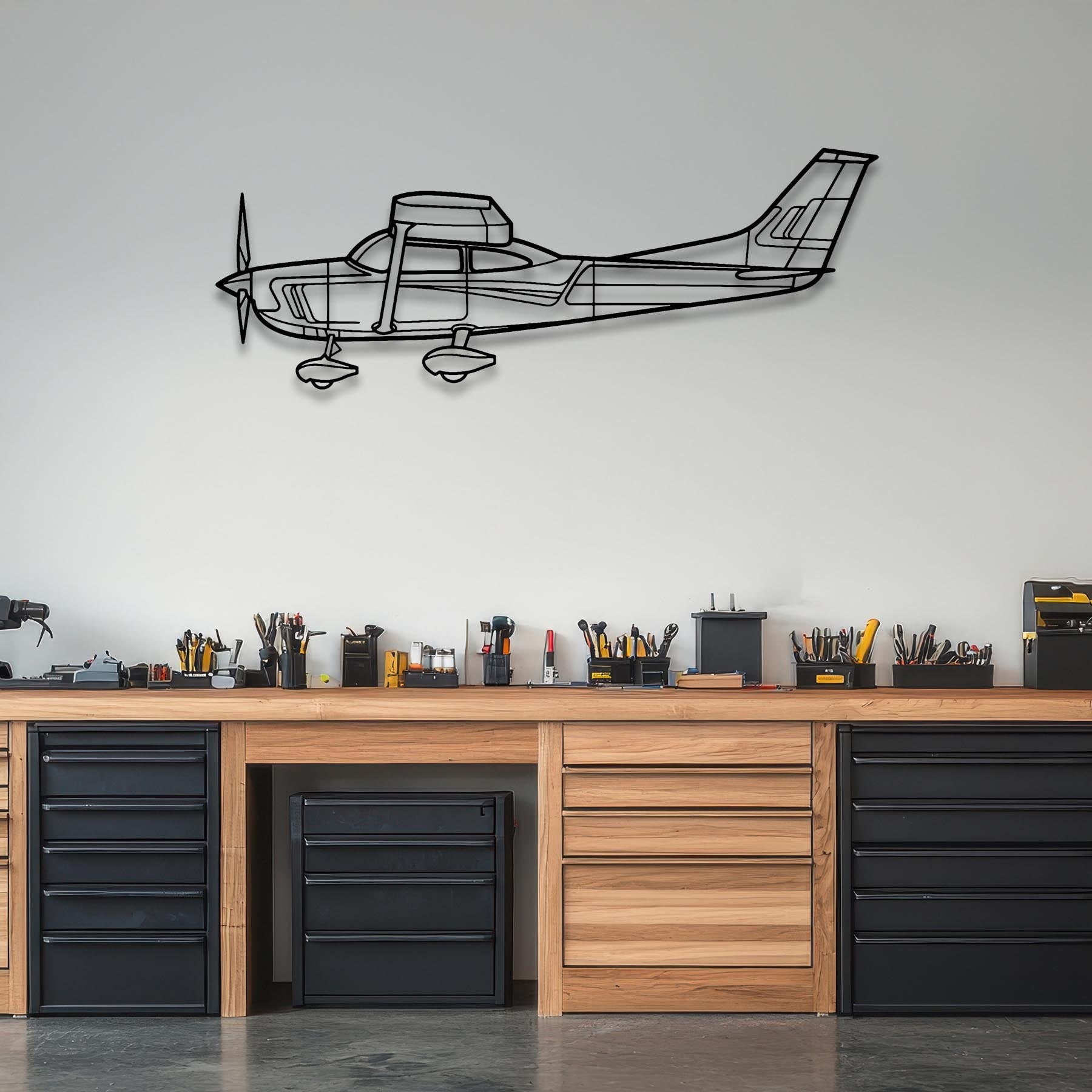 C182 Metal Aircraft Wall Art - NCP0043