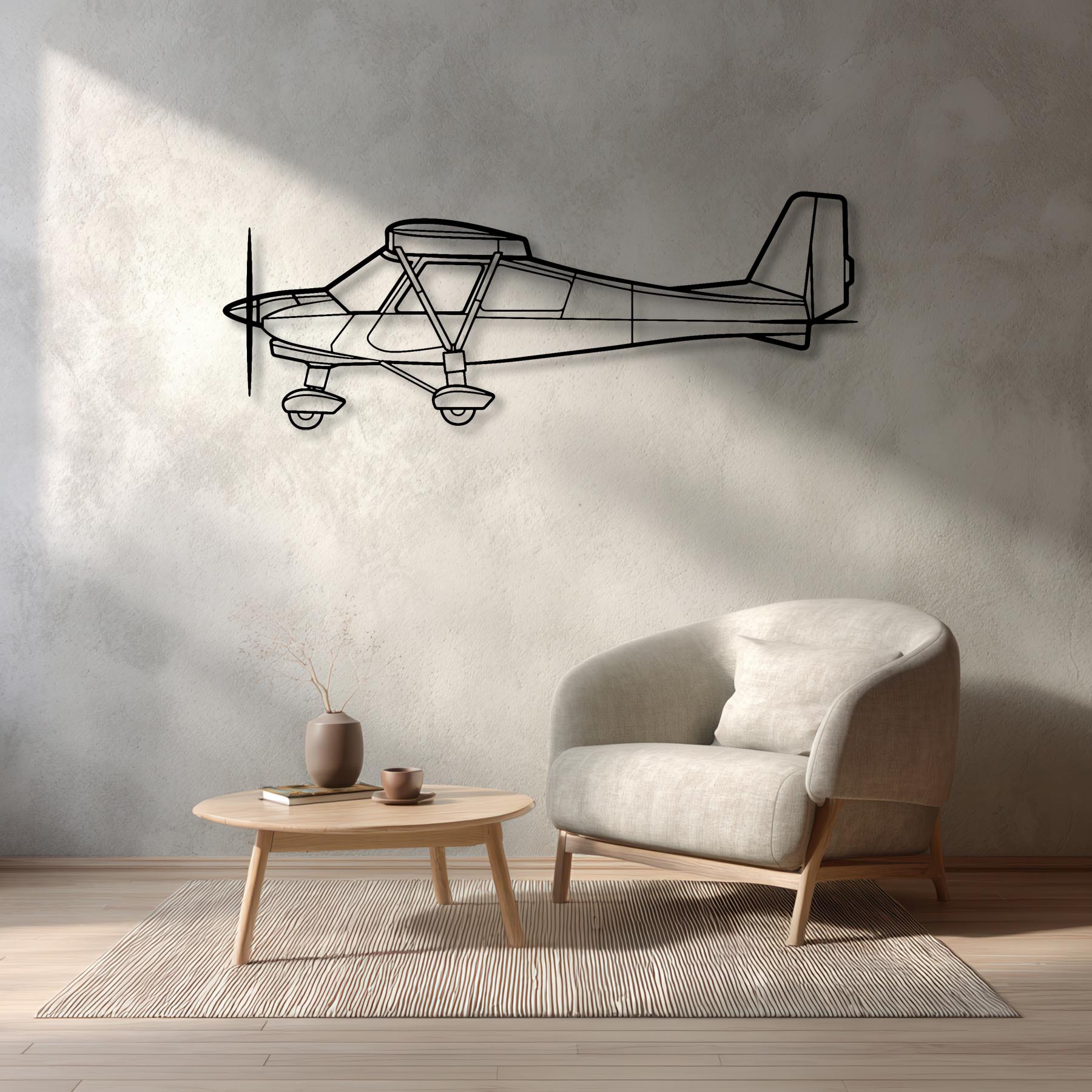 C42B Metal Aircraft Wall Art - NCP0414