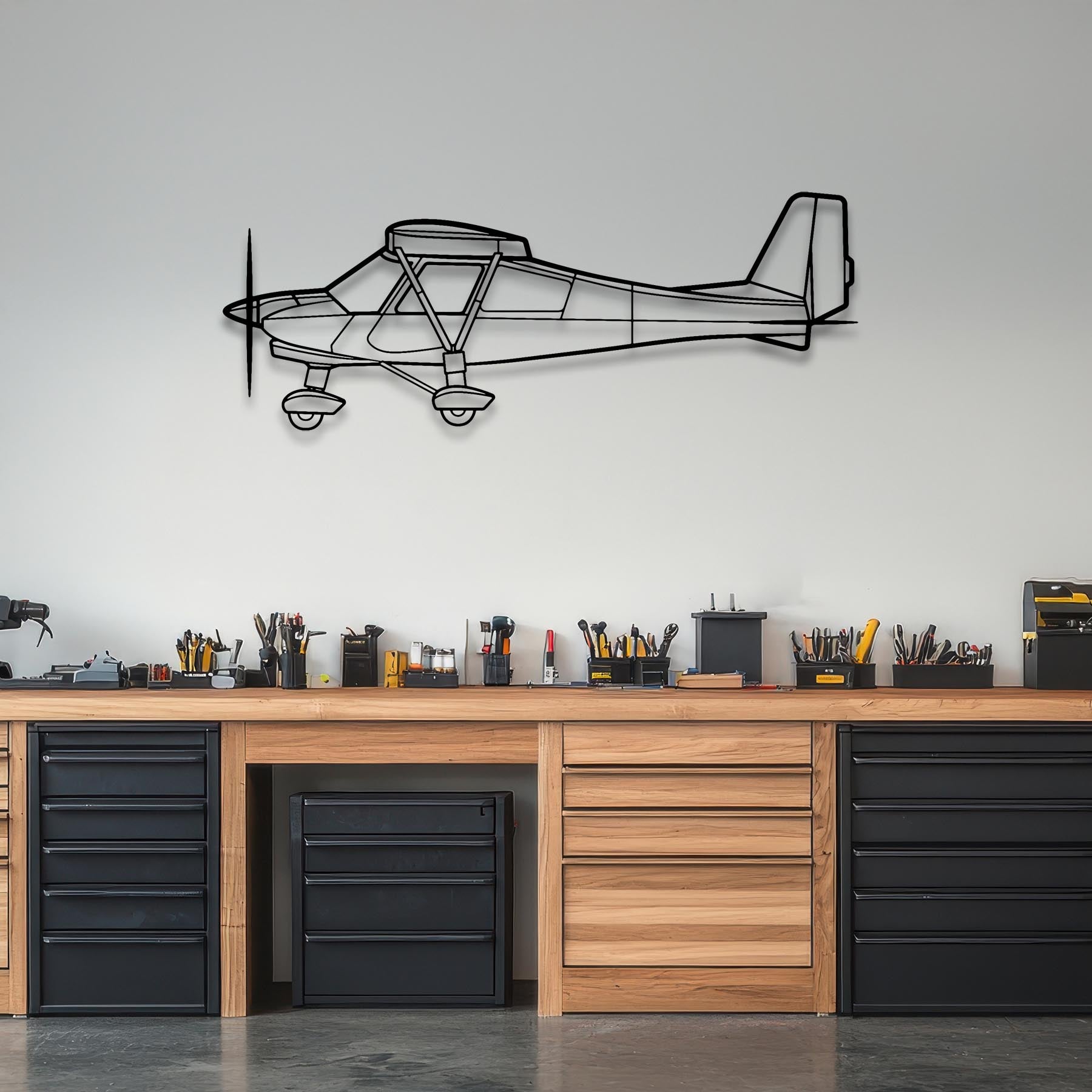 C42B Metal Aircraft Wall Art - NCP0414