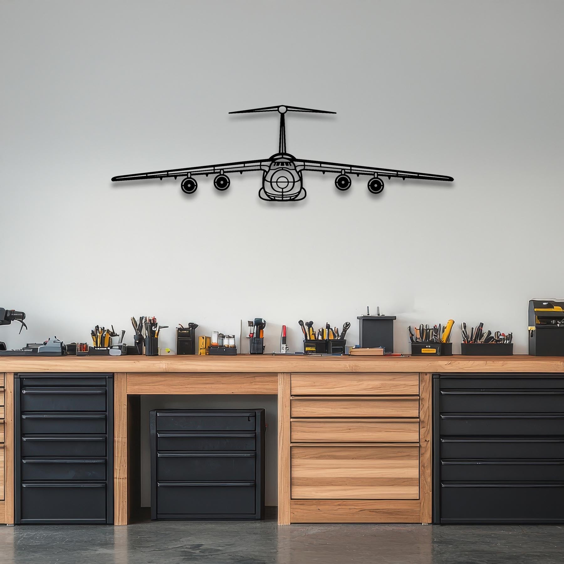 C5 Galaxy Front Metal Aircraft Wall Art - NCP0037