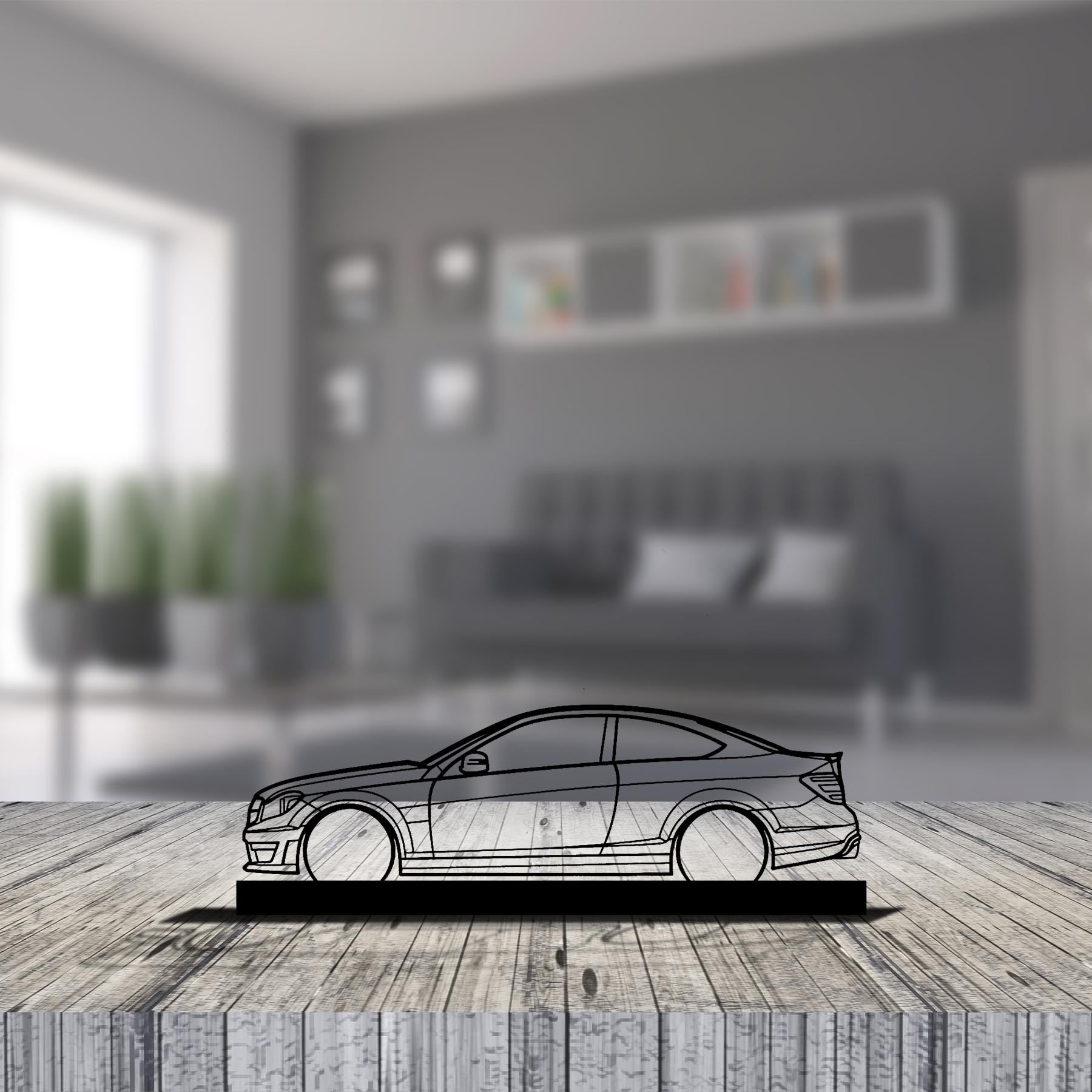 C63 AMG Silhouette Metal Art Stand