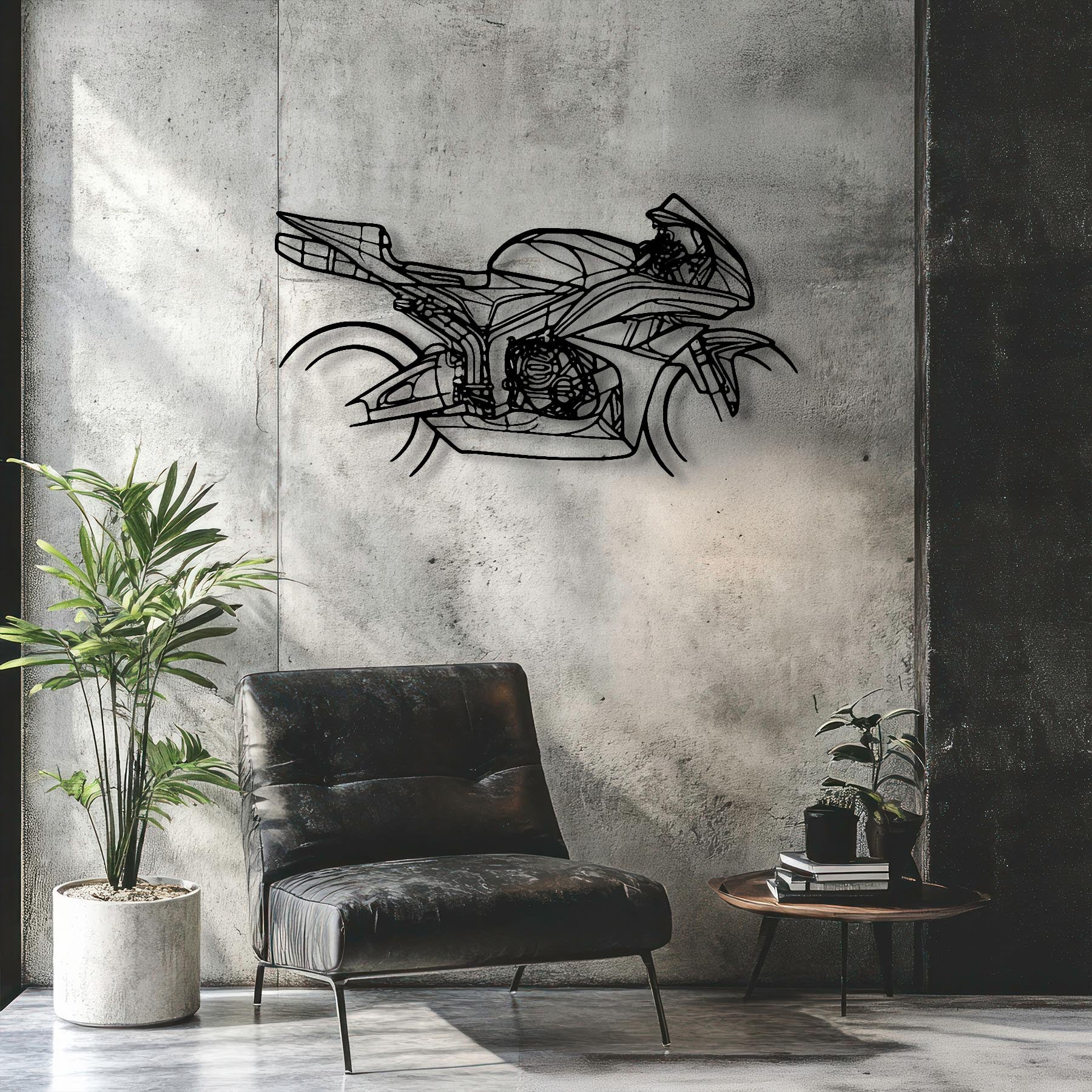 CBR600 Silhouette Metal Wall Art