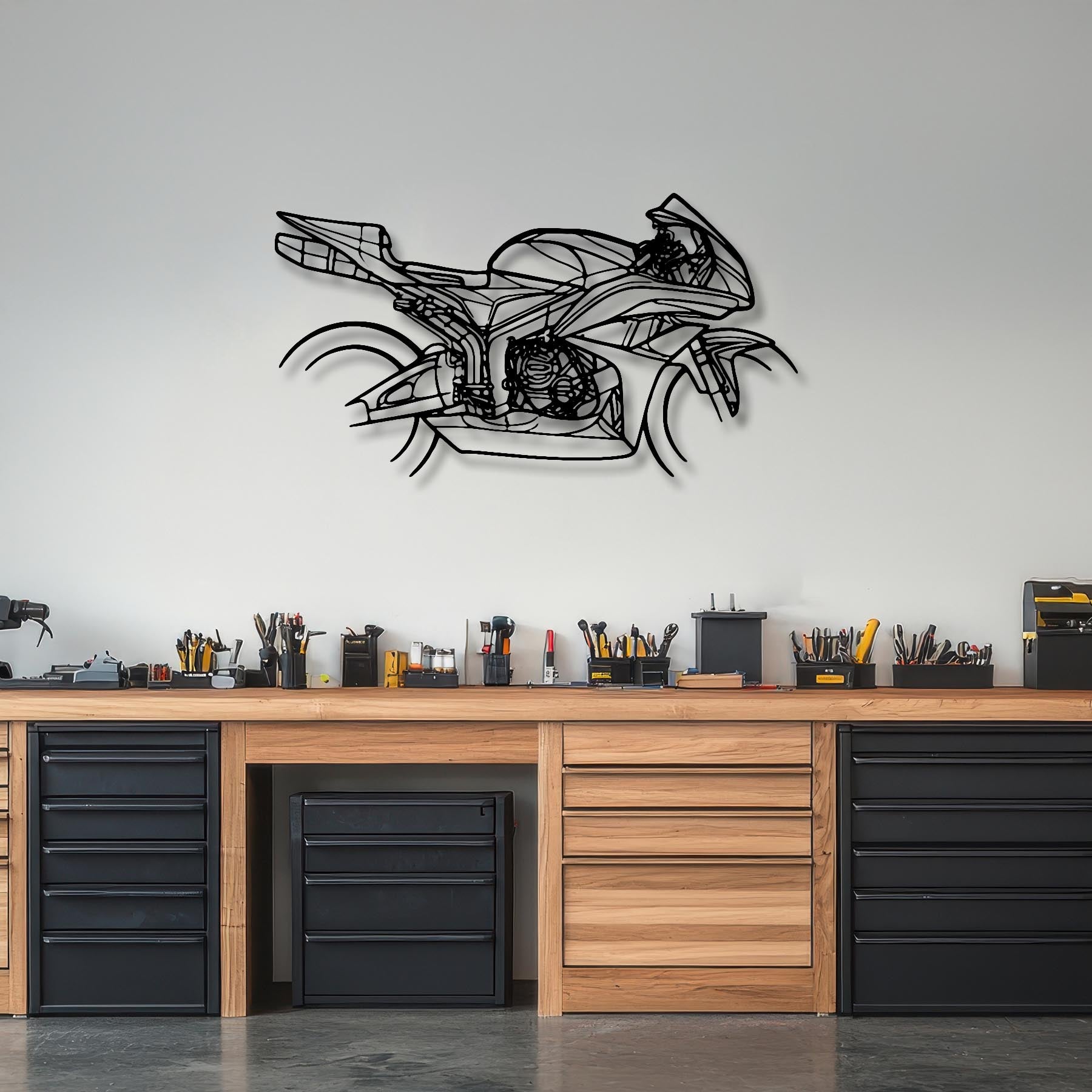 CBR600 Silhouette Metal Wall Art