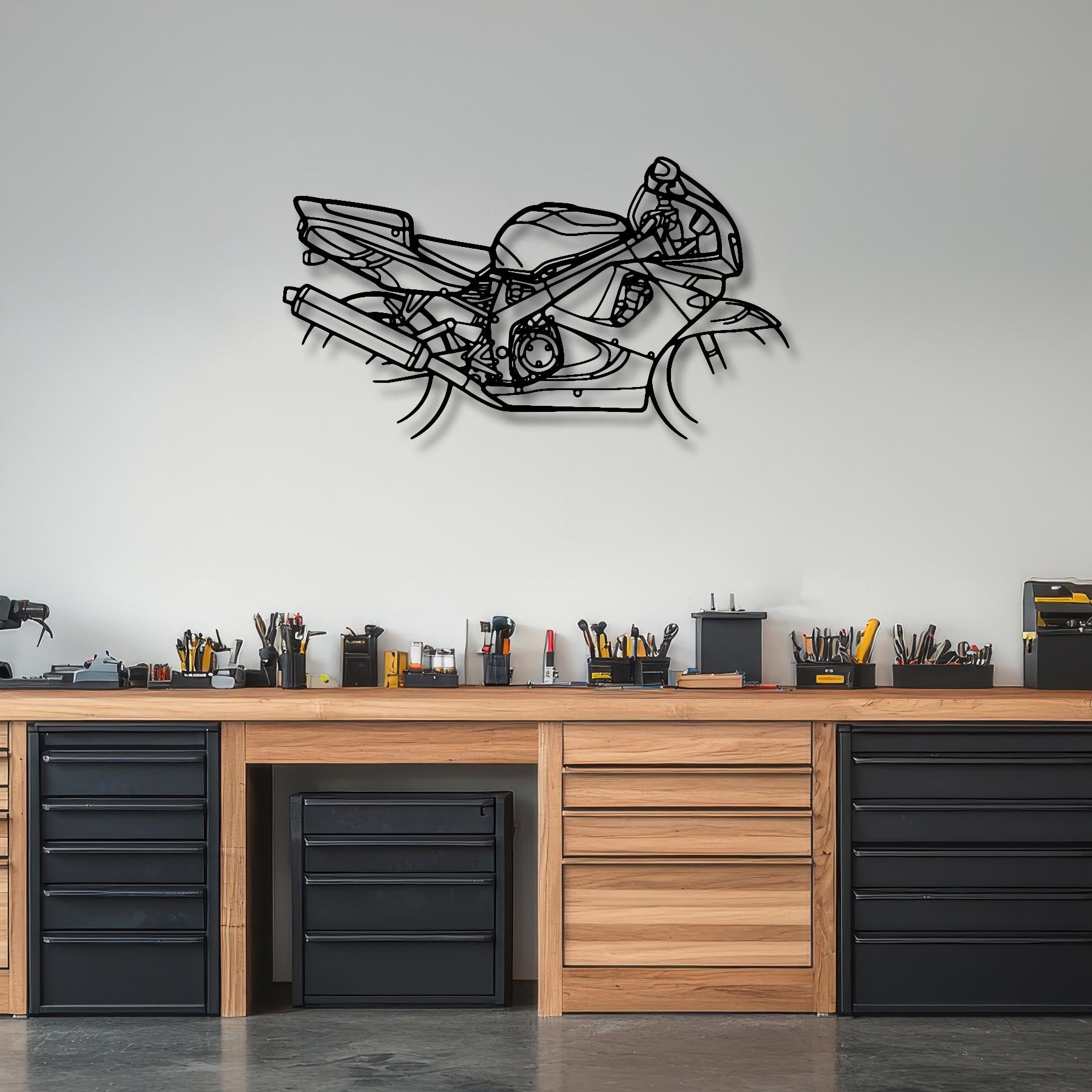 CBR900RR 1996 Silhouette Metal Wall Art