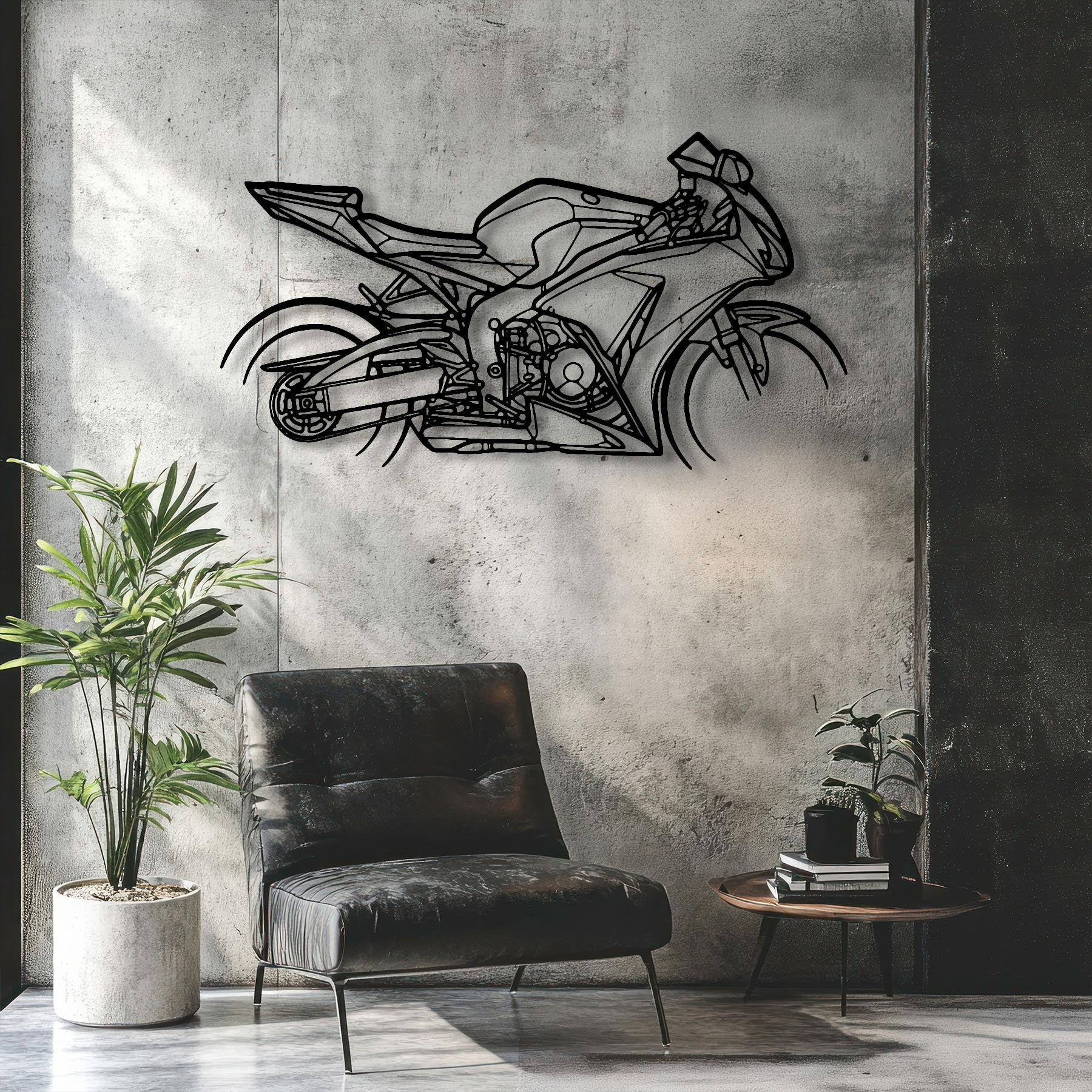 CBR 1000RR Fireblade 2012 Silhouette Metal Wall Art