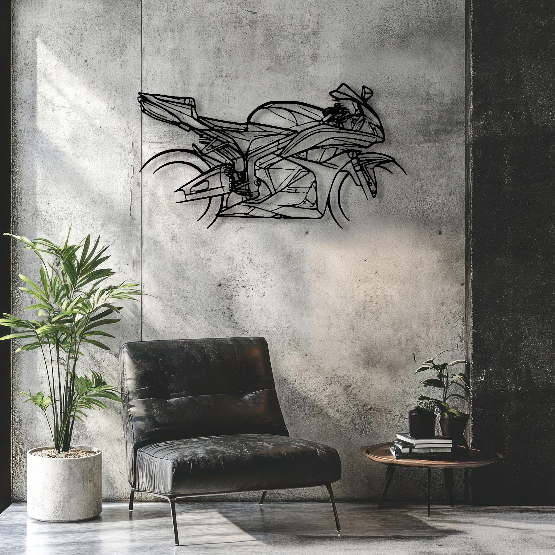 CBR 600 RR 2009 Silhouette Metal Wall Art