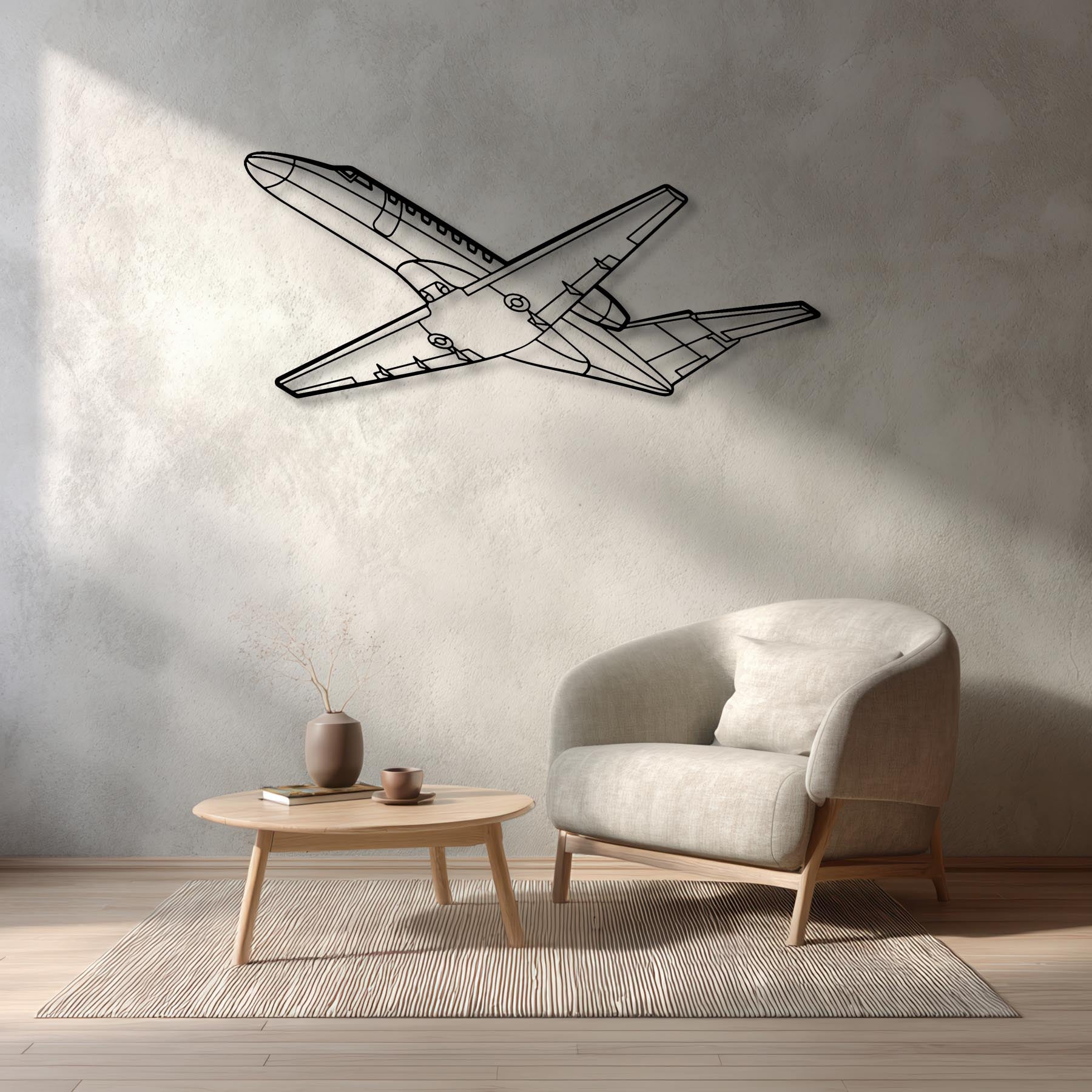 CJ3 Angle Metal Aircraft Wall Art - NCP0268