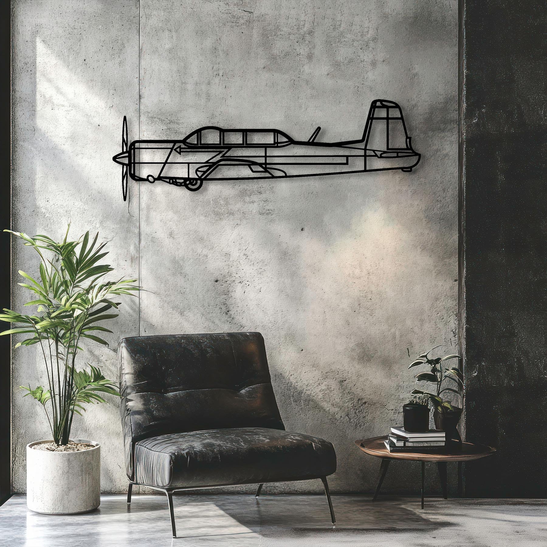 CJ6 Metal Aircraft Wall Art - NCP0539