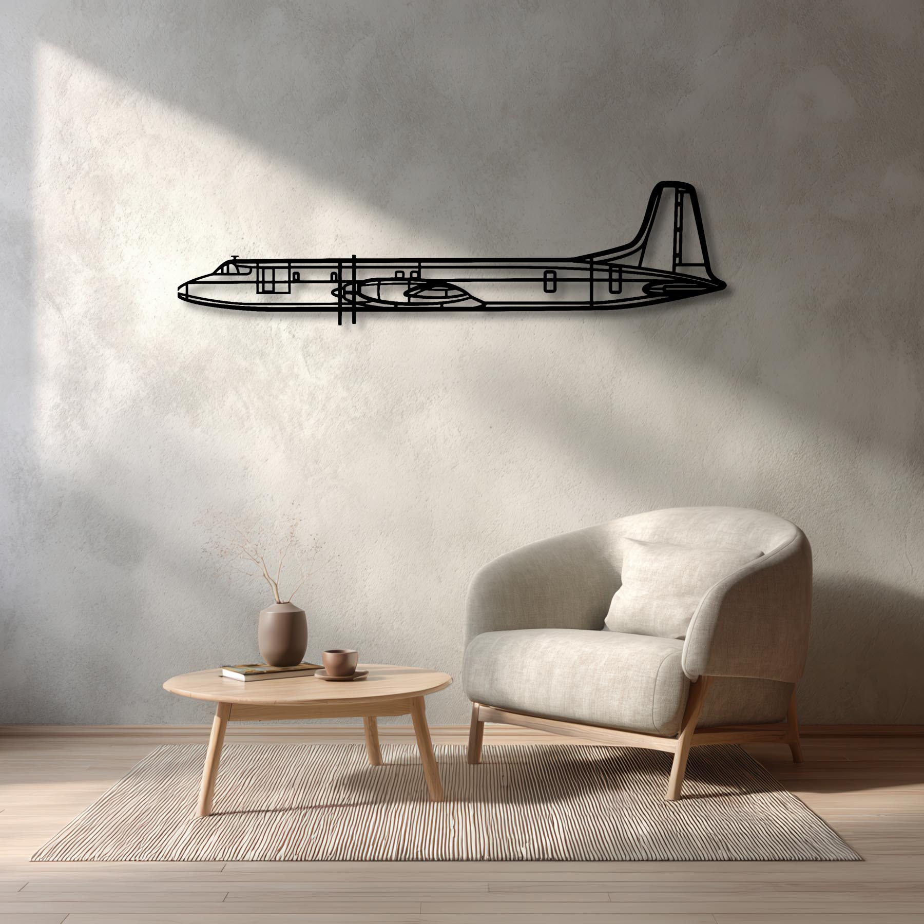 CL-44 Metal Aircraft Wall Art - NCP0540
