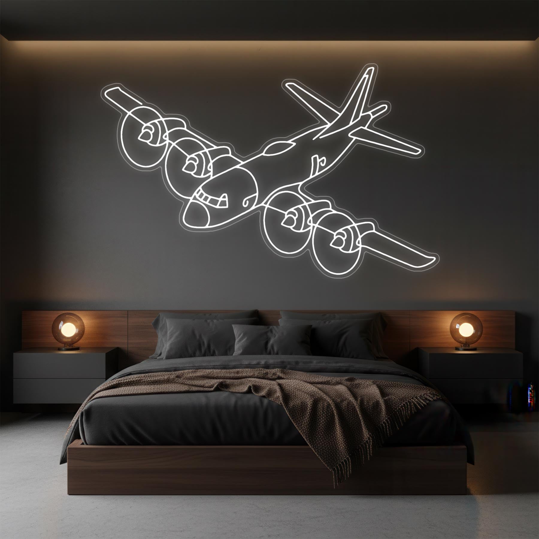 CP-140 Aurora RCAF Angle Neon Silhouette