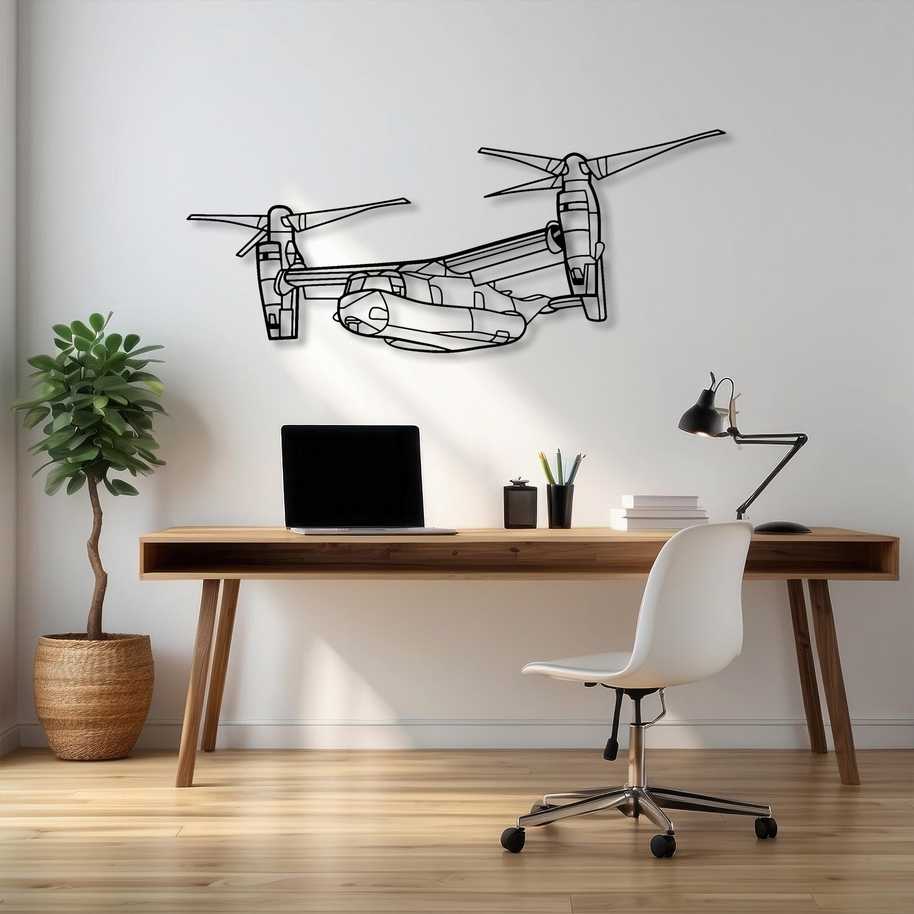 CV-22 Osprey Angle Metal Aircraft Wall Art - NCP0375
