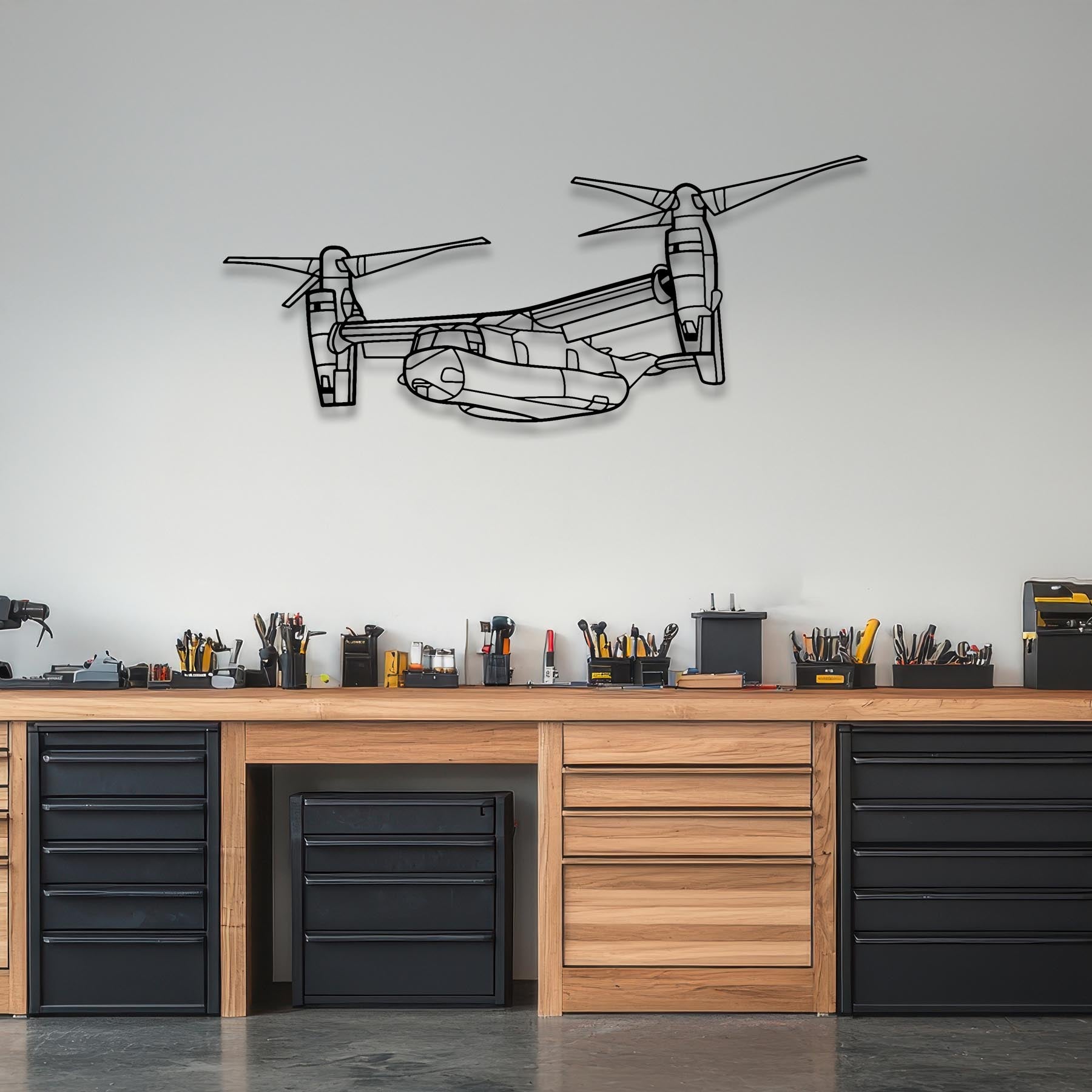 CV-22 Osprey Angle Metal Aircraft Wall Art - NCP0375