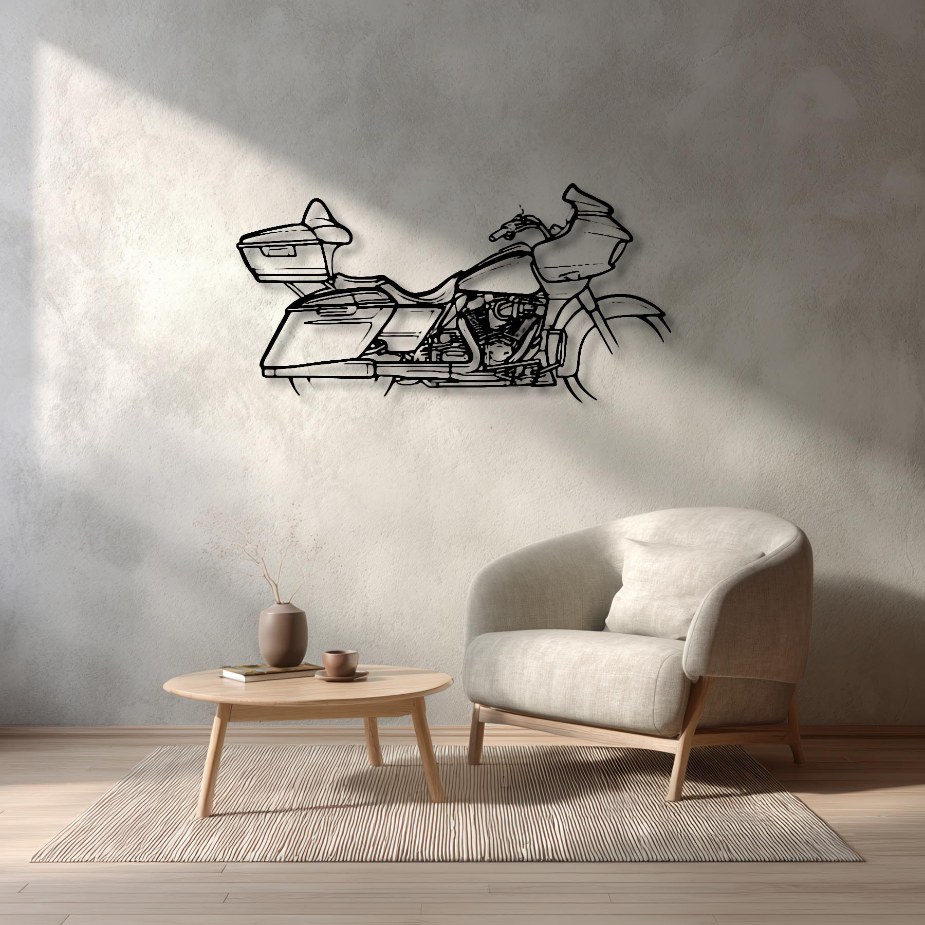CVO Road Glide 2021 Silhouette Metal Wall Art
