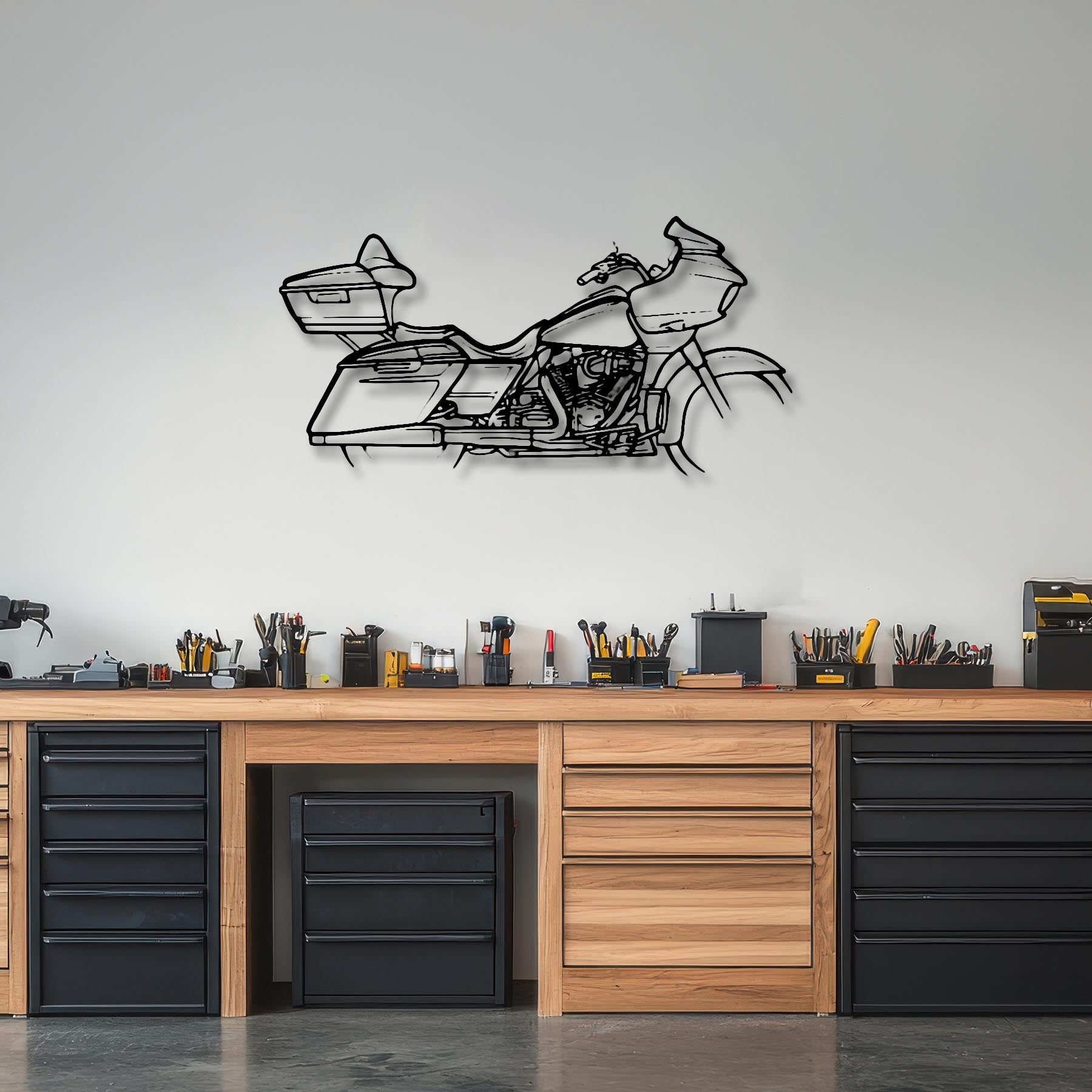 CVO Road Glide 2021 Silhouette Metal Wall Art