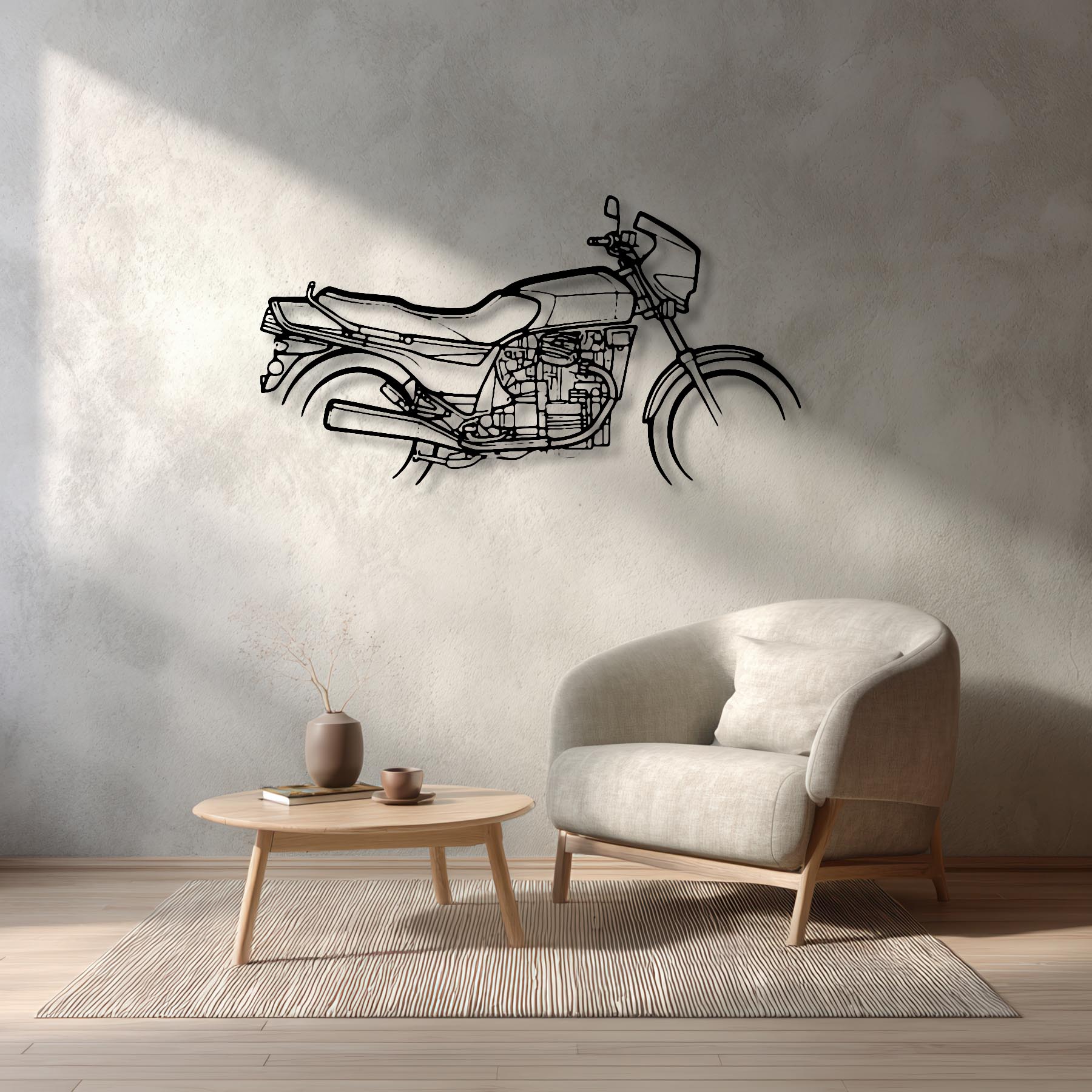 CX650E Silhouette Metal Wall Art