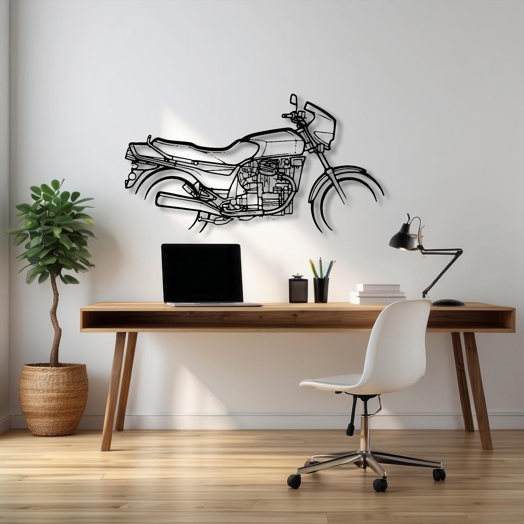 CX650E Silhouette Metal Wall Art