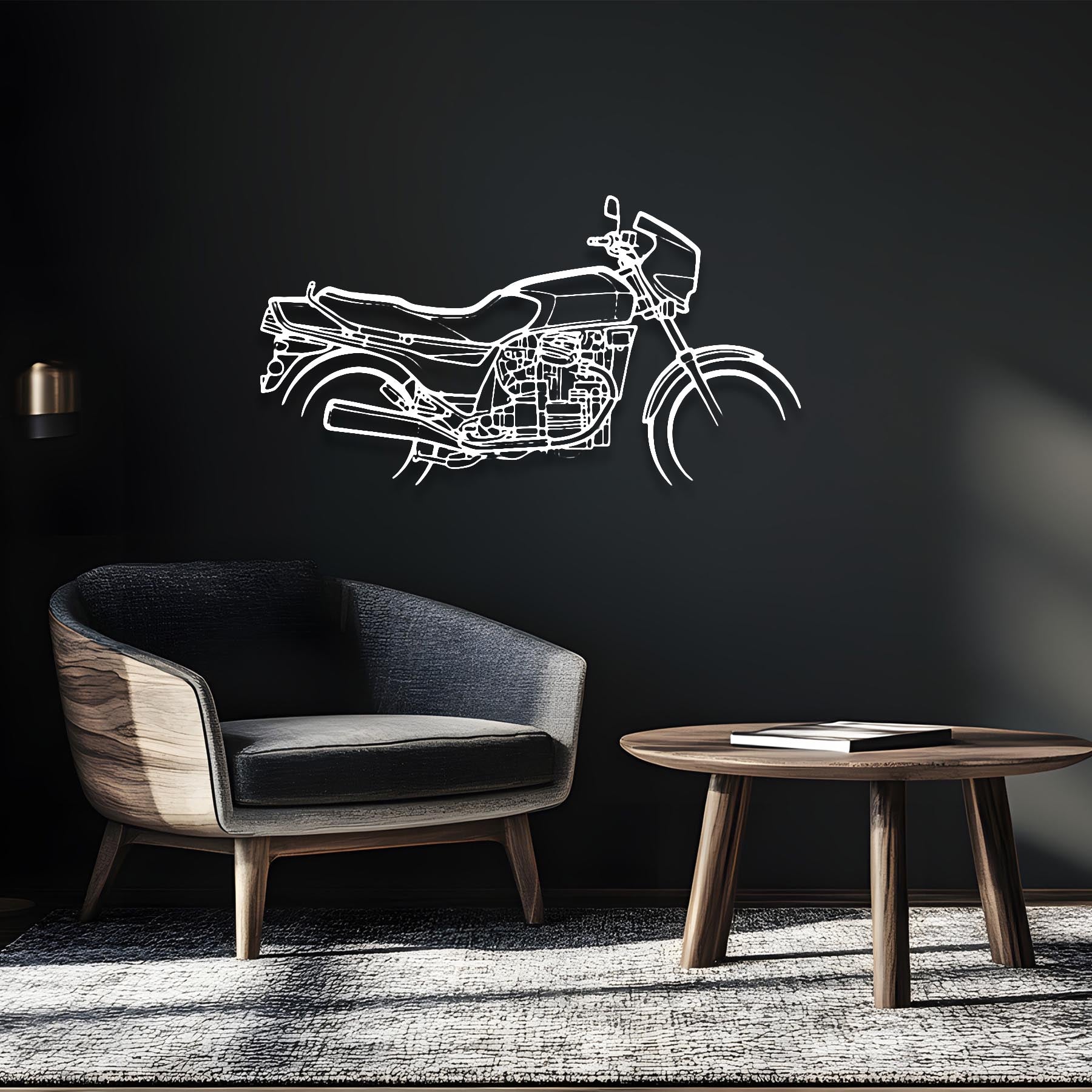 CX650E Silhouette Metal Wall Art