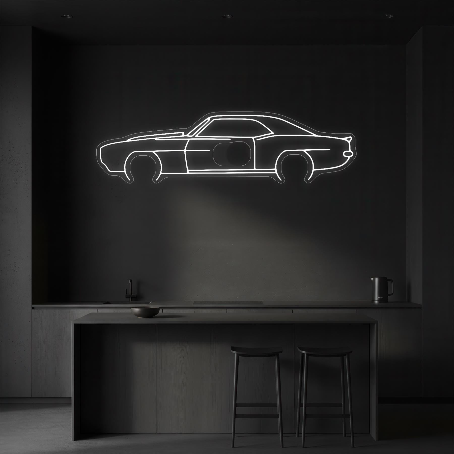 Camaro 1969 Neon Silhouette